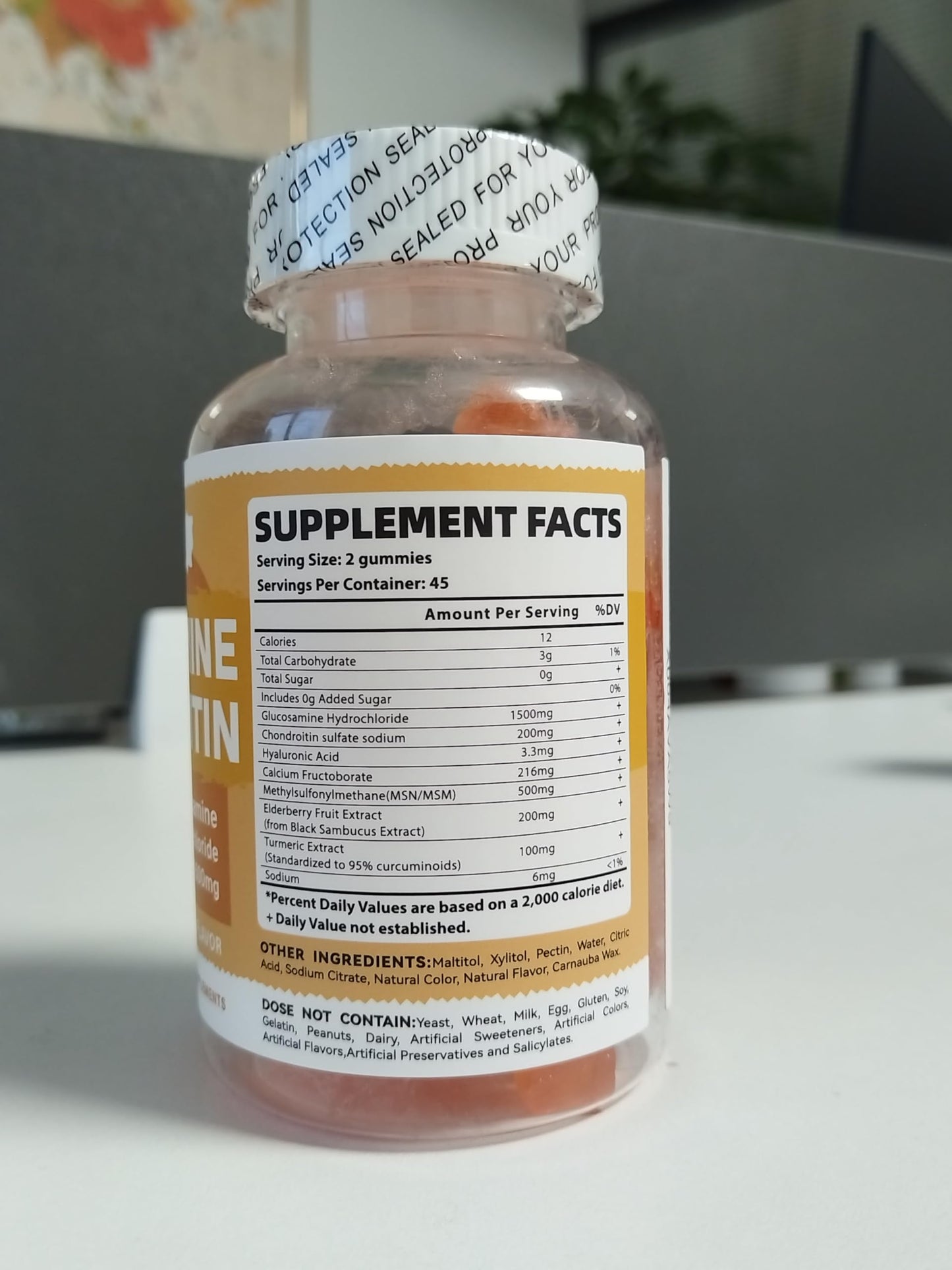ElevateLife Glucosamine Chondroitin Gummies 90 Count