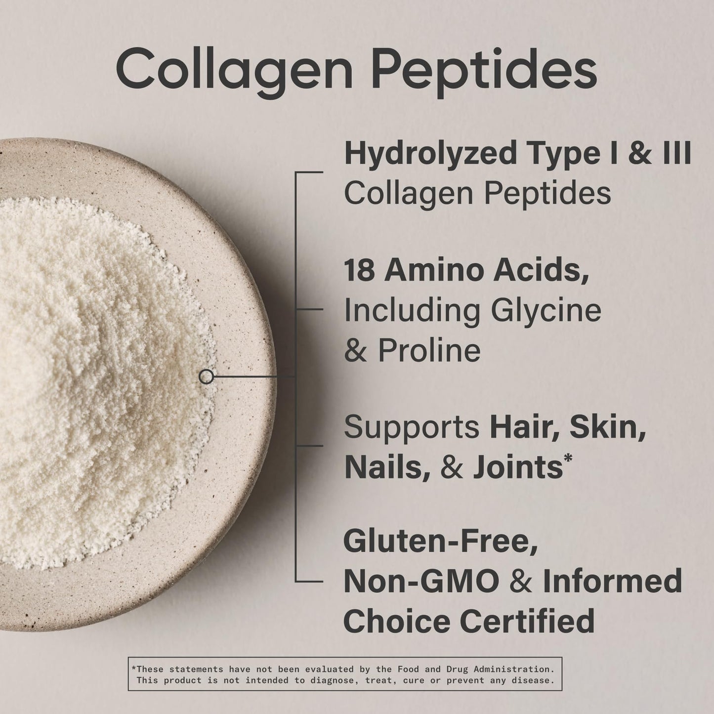 Sports Research Collagen Peptides Powder, Hydrolyzed Type I & III Collagen, 32 Servings