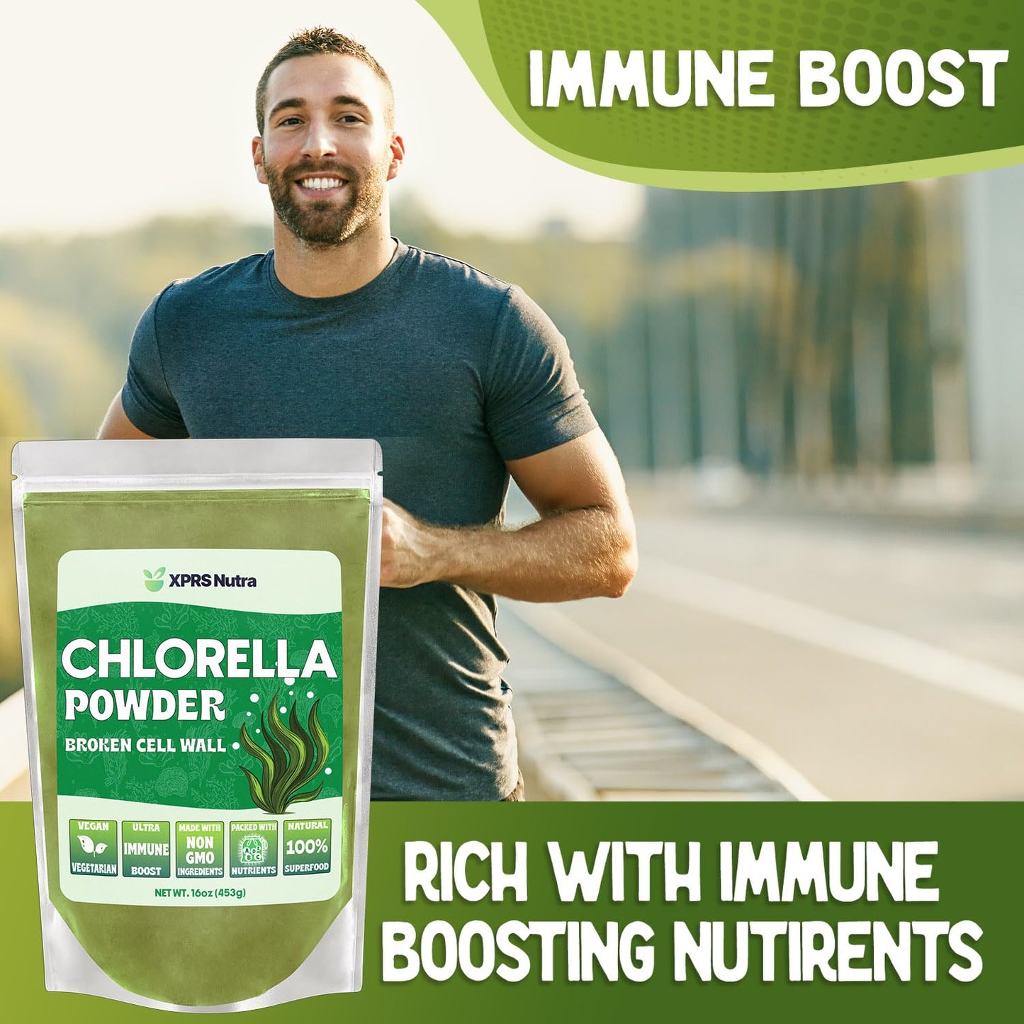 XPRS Nutra Chlorella Powder 16 oz