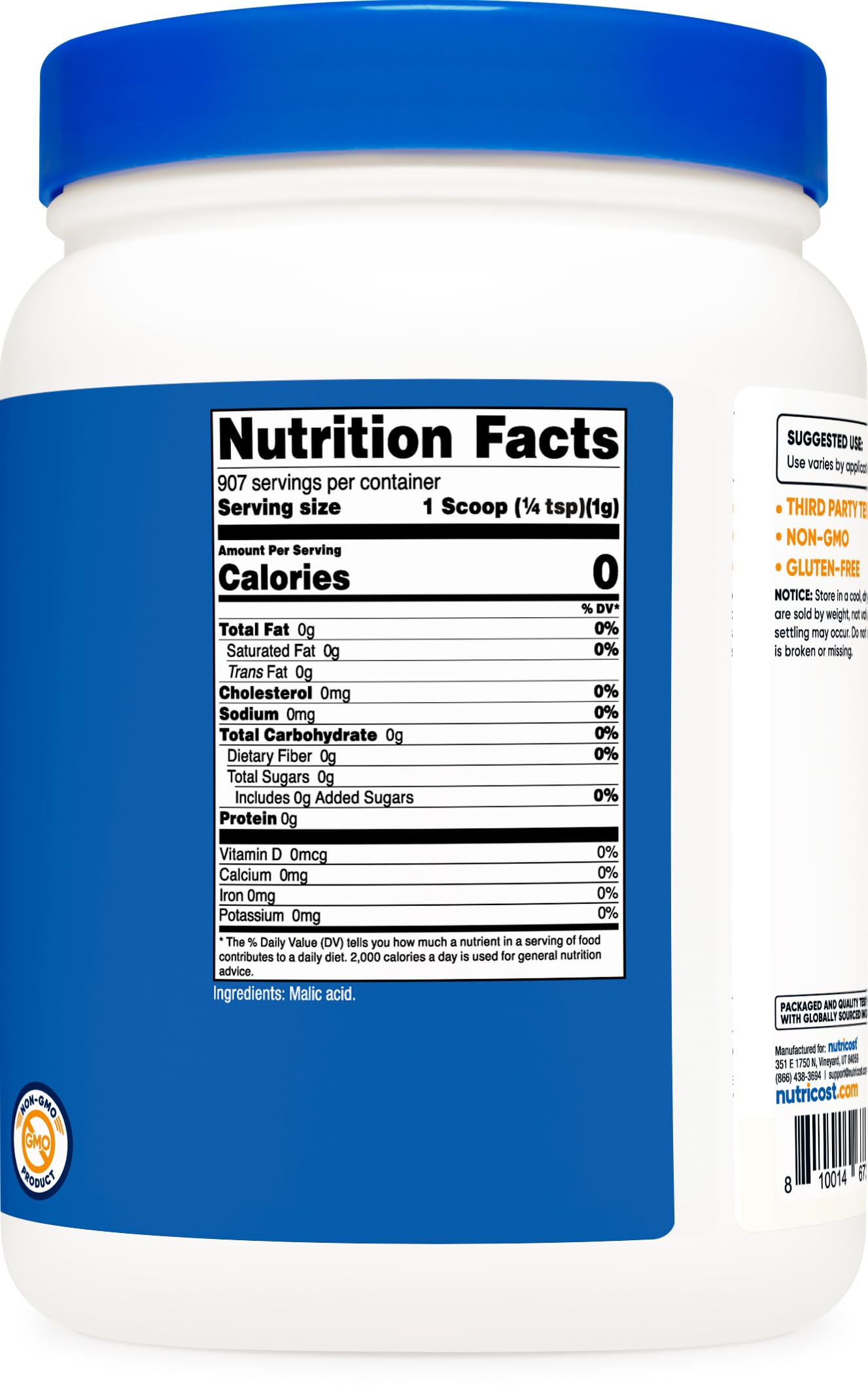 Nutricost Malic Acid Powder 32