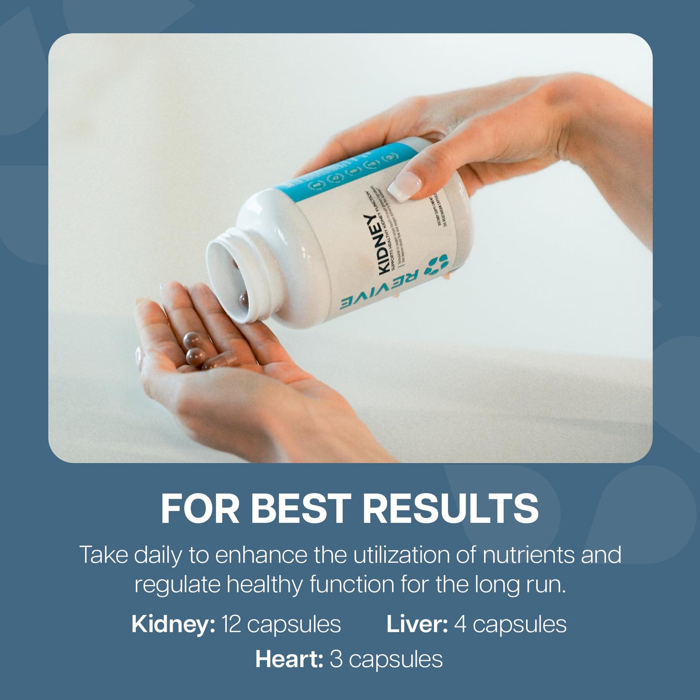 Revive MD Supplement Bundle for Heart, Kidney & Liver Health, 345 Capsules