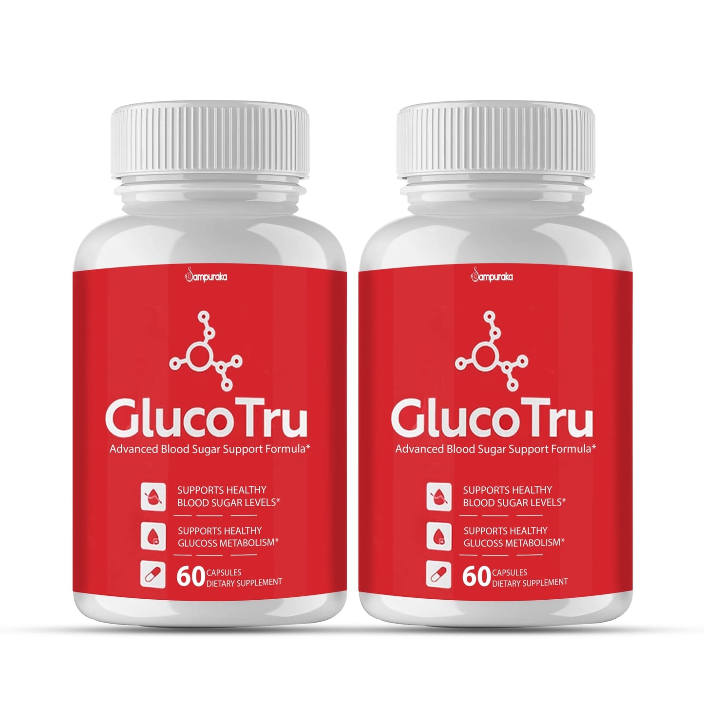 Sampuraka Gluco Tru Advance New Formula Supplement Capsules 120 Count