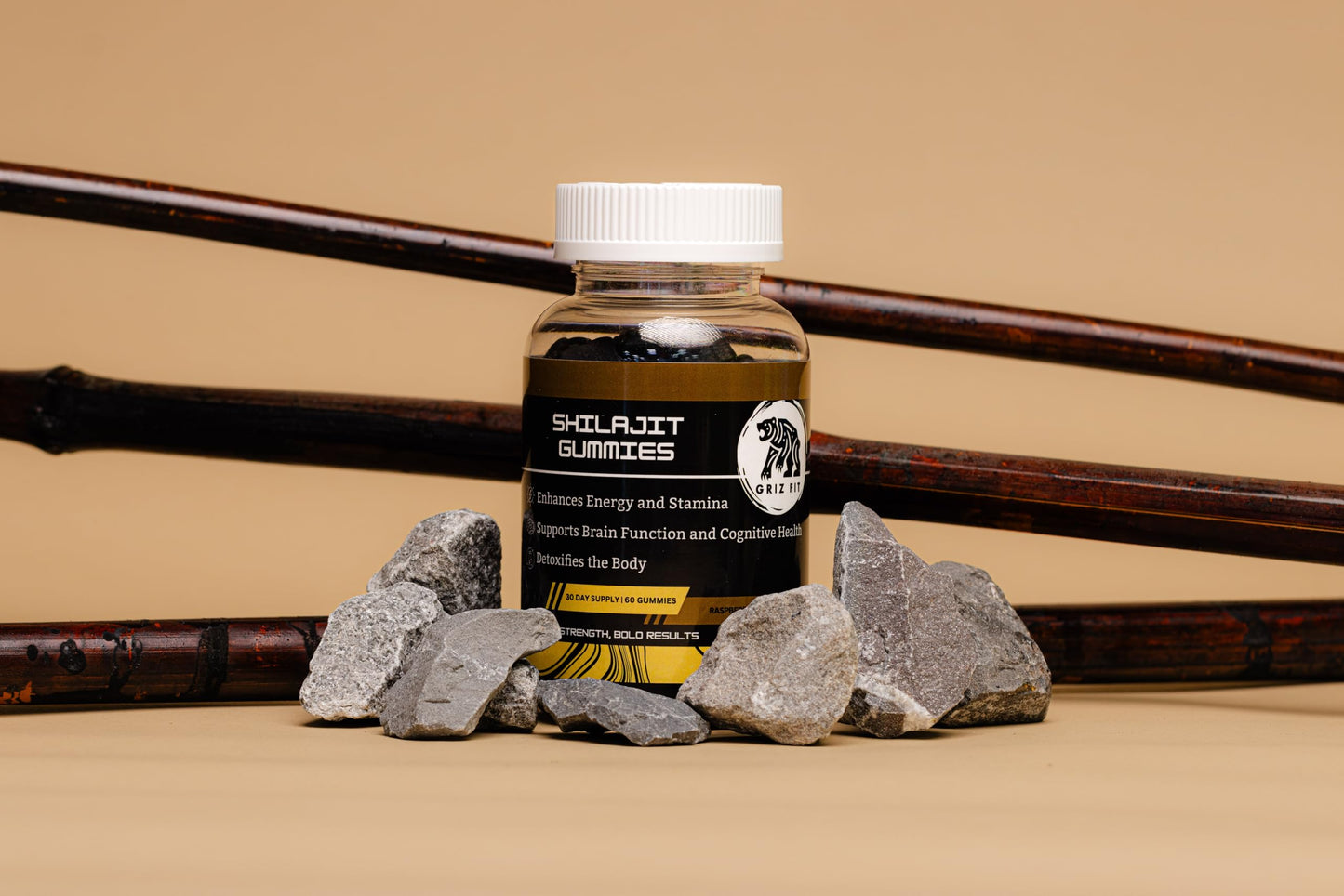 Griz Fit Shilajit Gummies, 60 Count