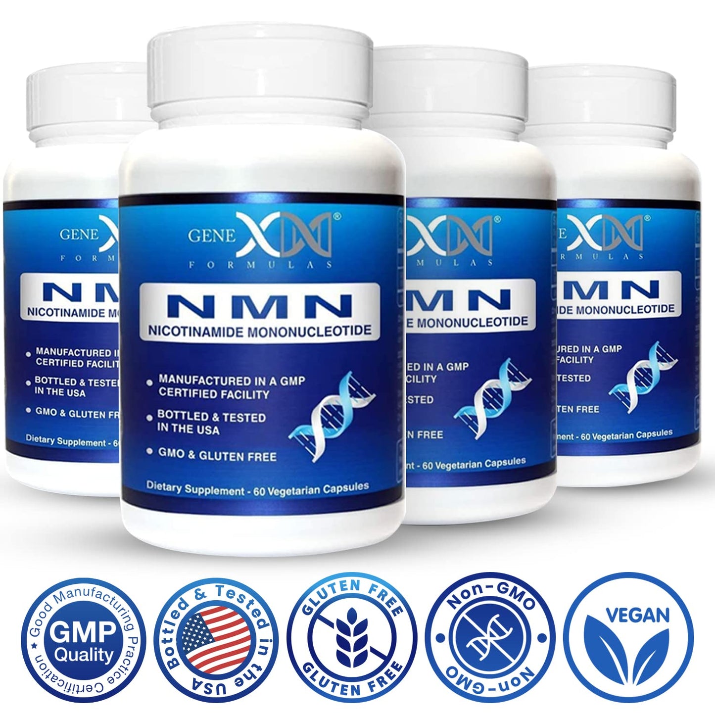 Genex Formulas NMN 250mg Capsules, 240 Count