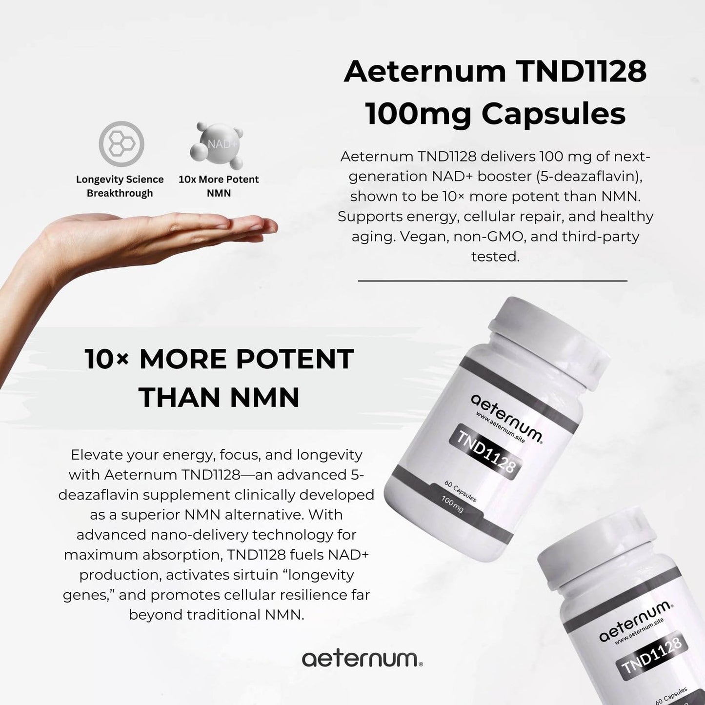 aeternum TND1128 100mg Capsules 60 Capsules