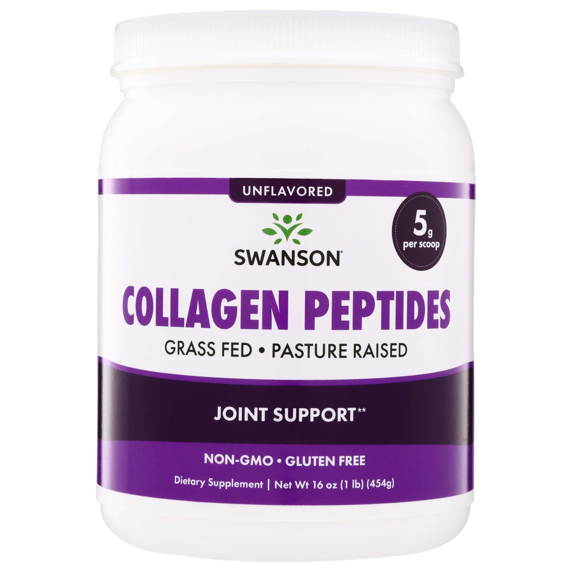 Swanson High Plains Collagen Hydrolysate Peptides Powder 16 oz