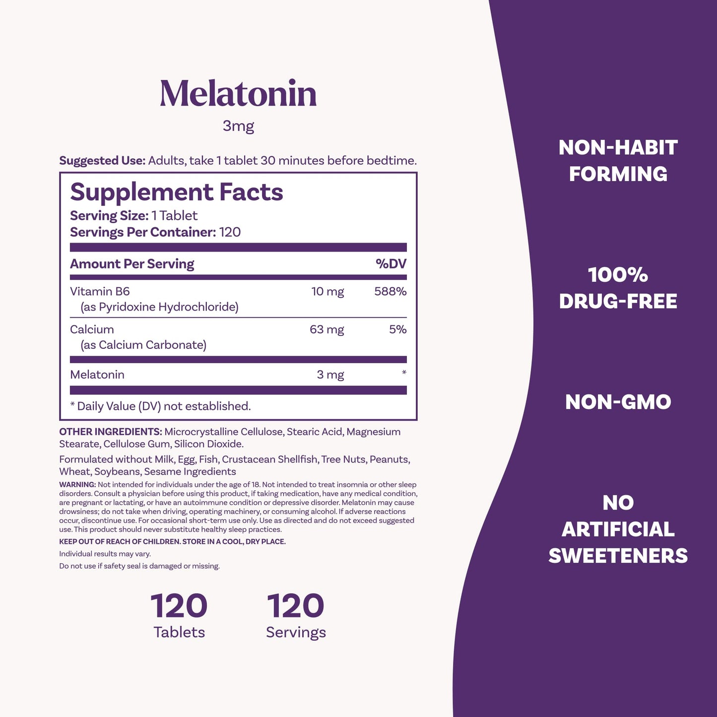 Natrol Melatonin 3 mg Tablets, 120 Count