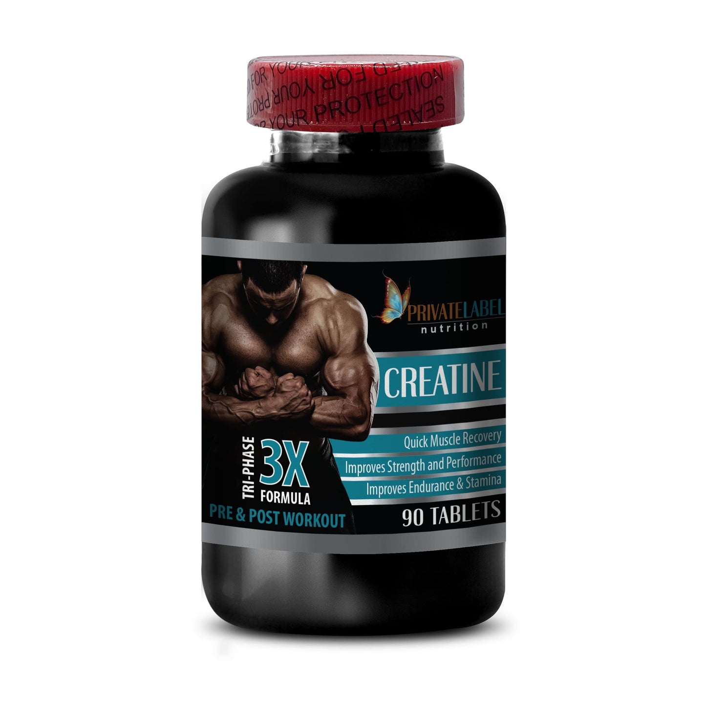 PRIVATE LABEL Muscle Alive Creatine Tri-Phase 3X Formula Tablet 180 Tablets