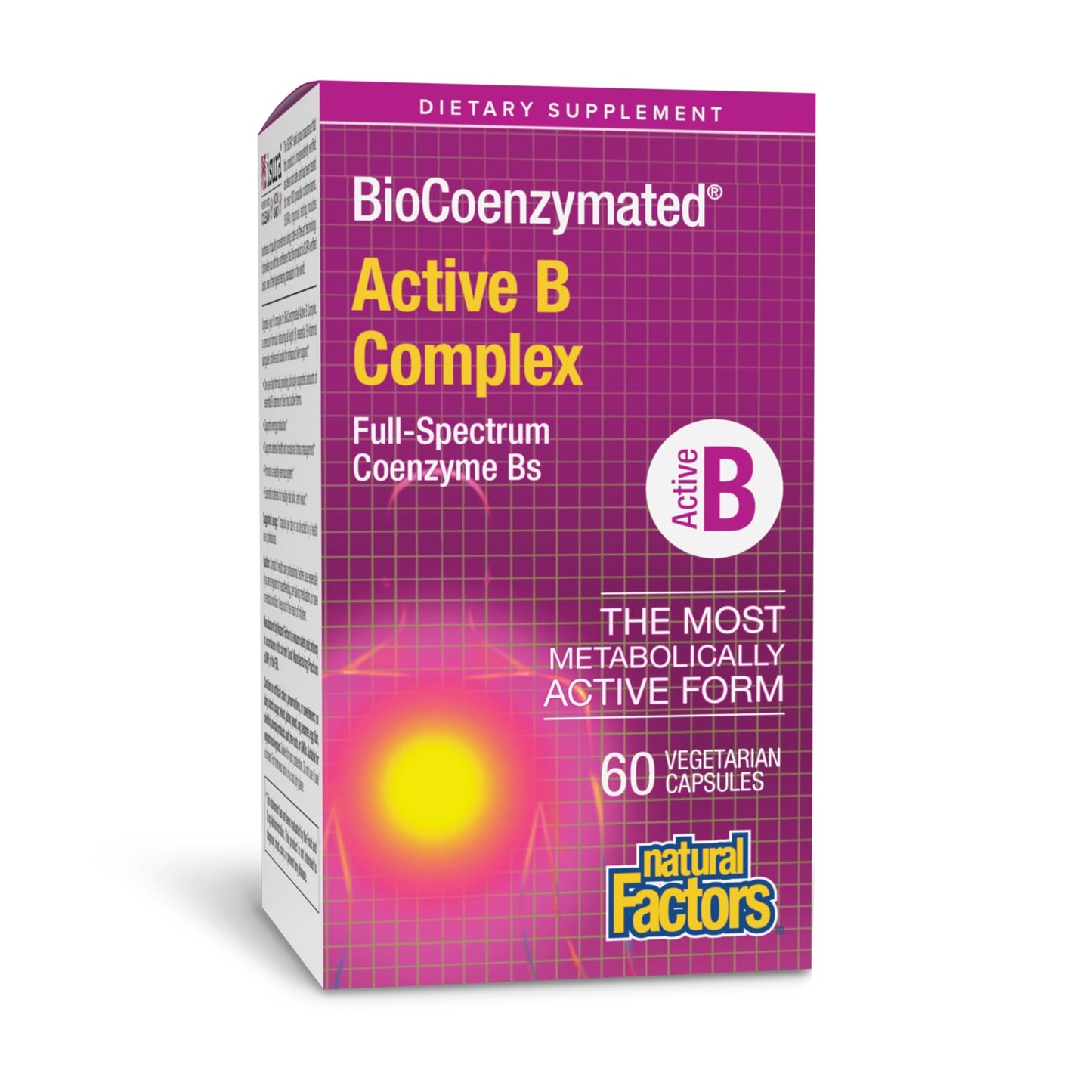 Natural Factors BioCoenzymated Active B Complex Capsules, 60 Capsules
