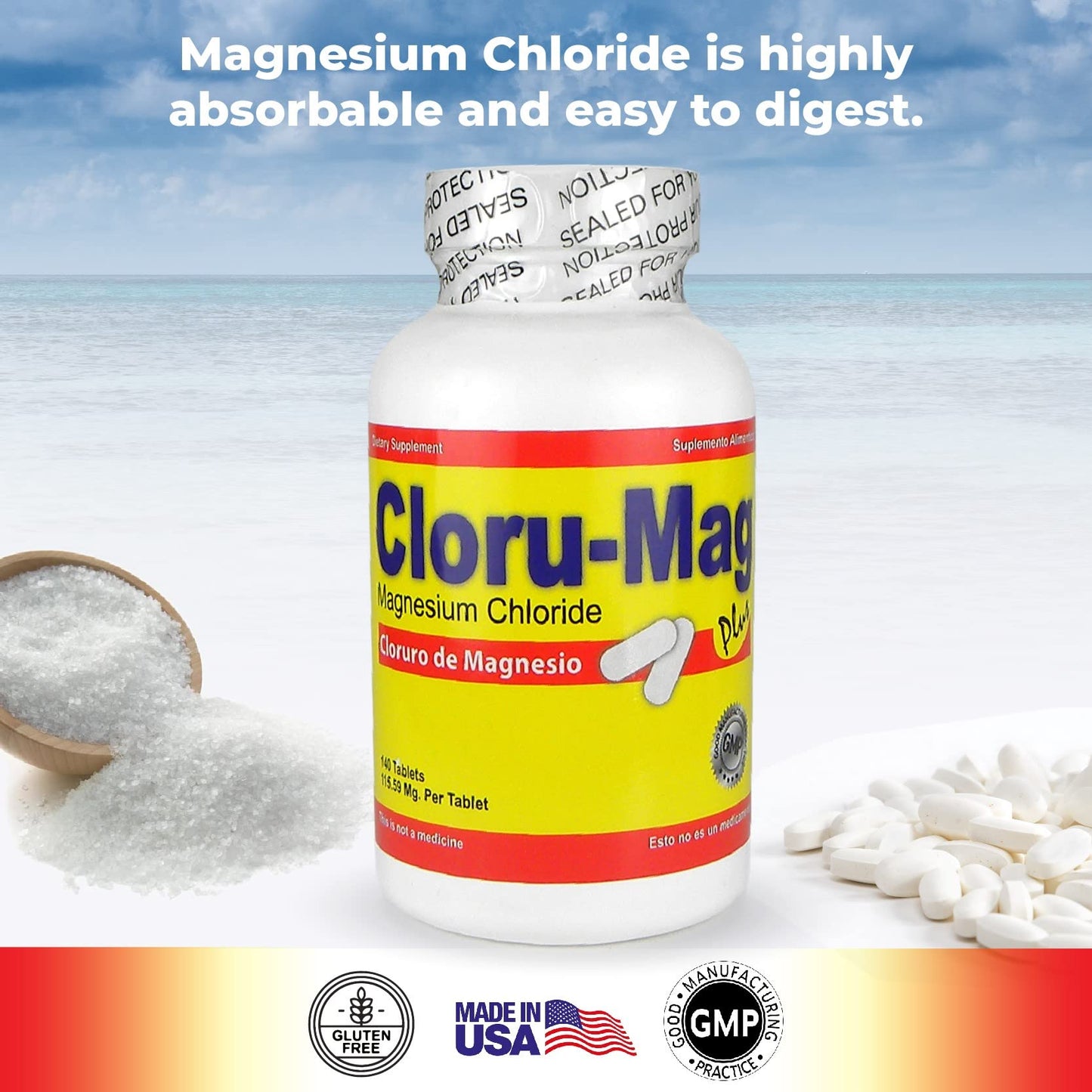 Cloru-Mag Plus Magnesium Chloride 140 Tablets