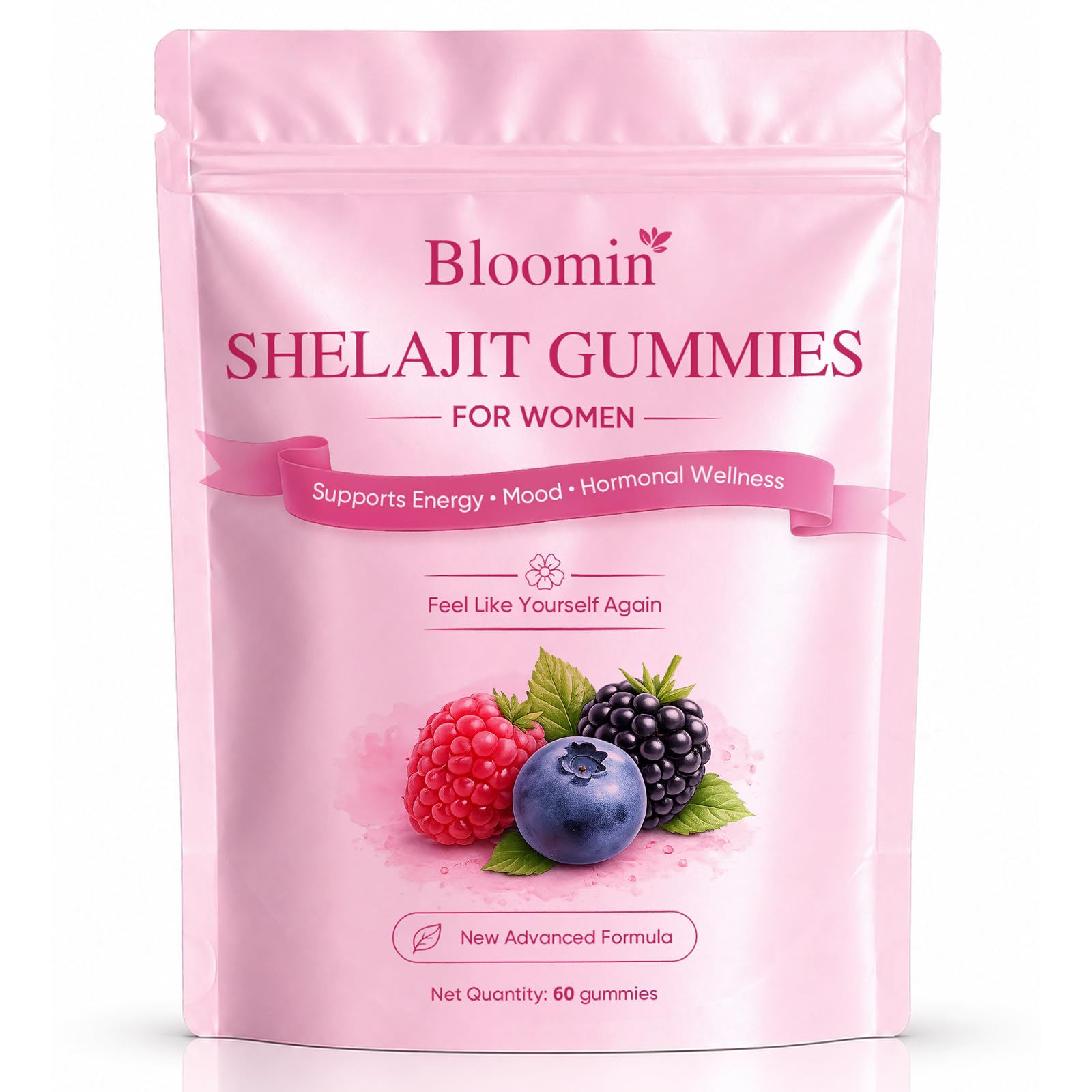 Vlsdoin Bloomin Shilajit Gummies for Women 60 Count
