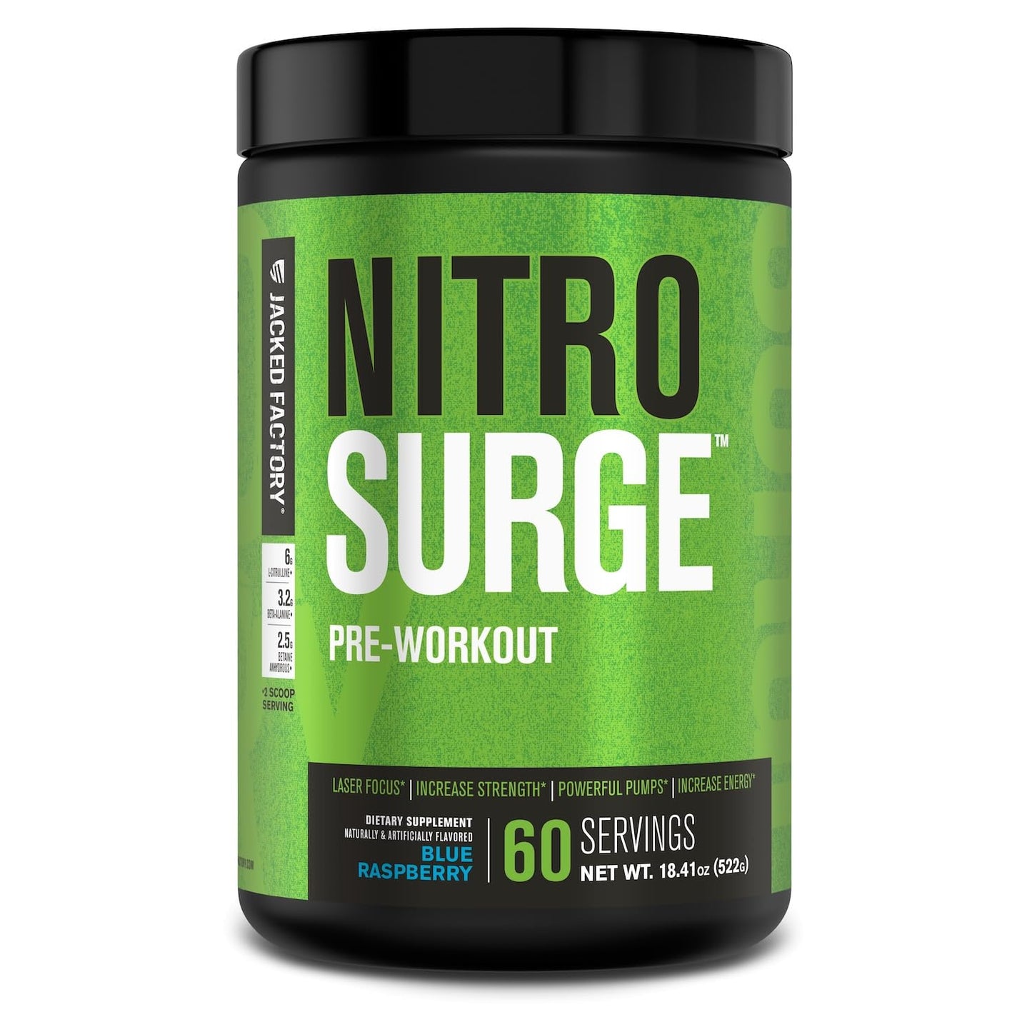 Jacked Factory Nitrosurge Pre Workout Supplement Powder 18.41
