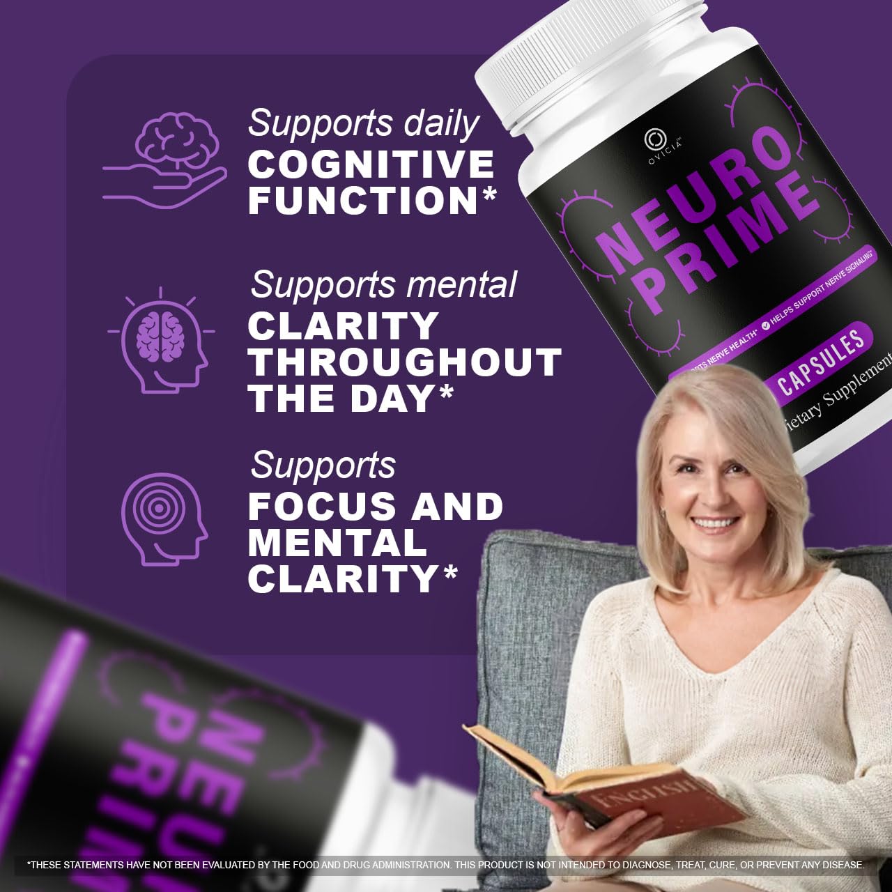 OVICIA Neuro Prime Advanced Formula Capsules, 180 Capsules