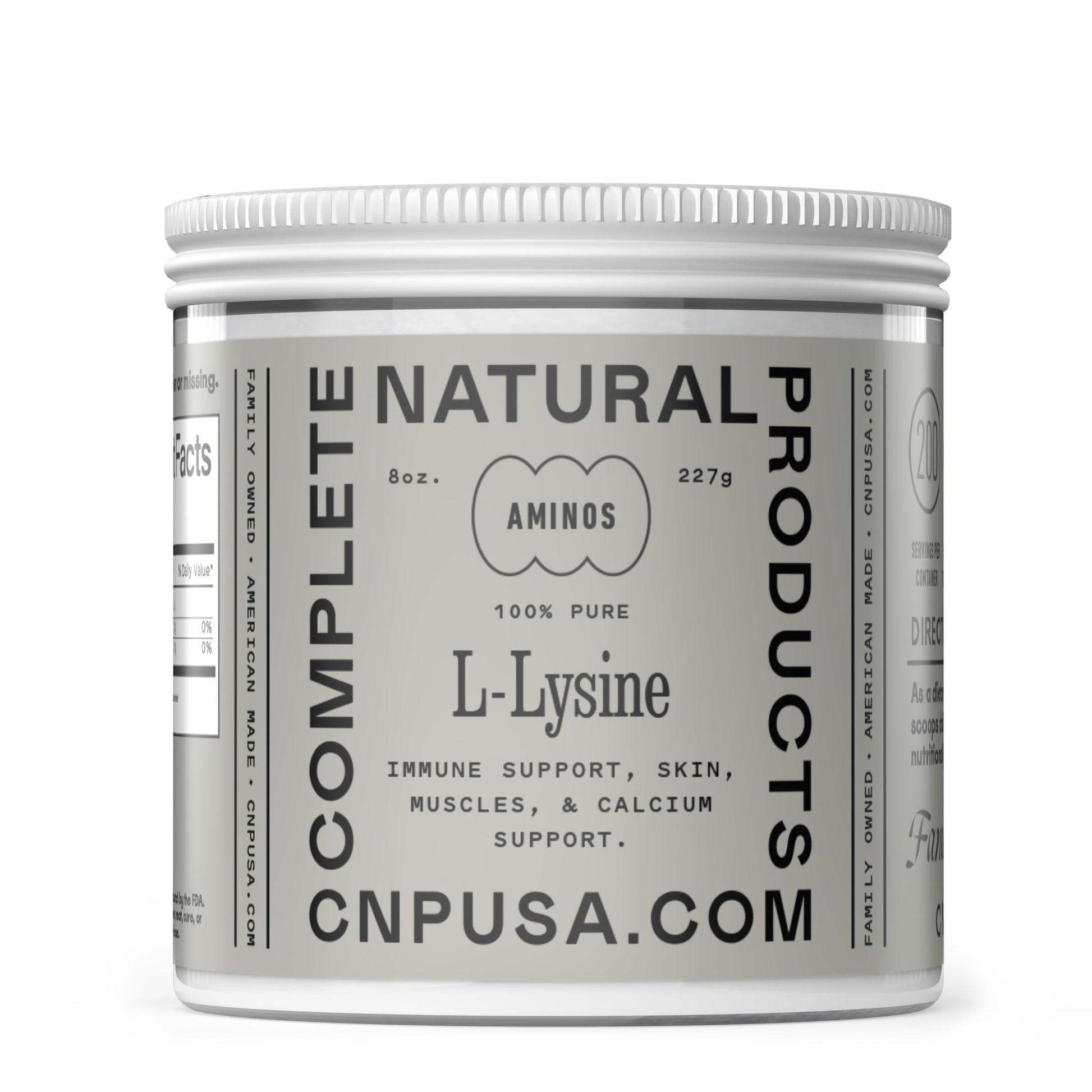 Complete Natural Products L-Lysine Powder Supplement, 8 oz