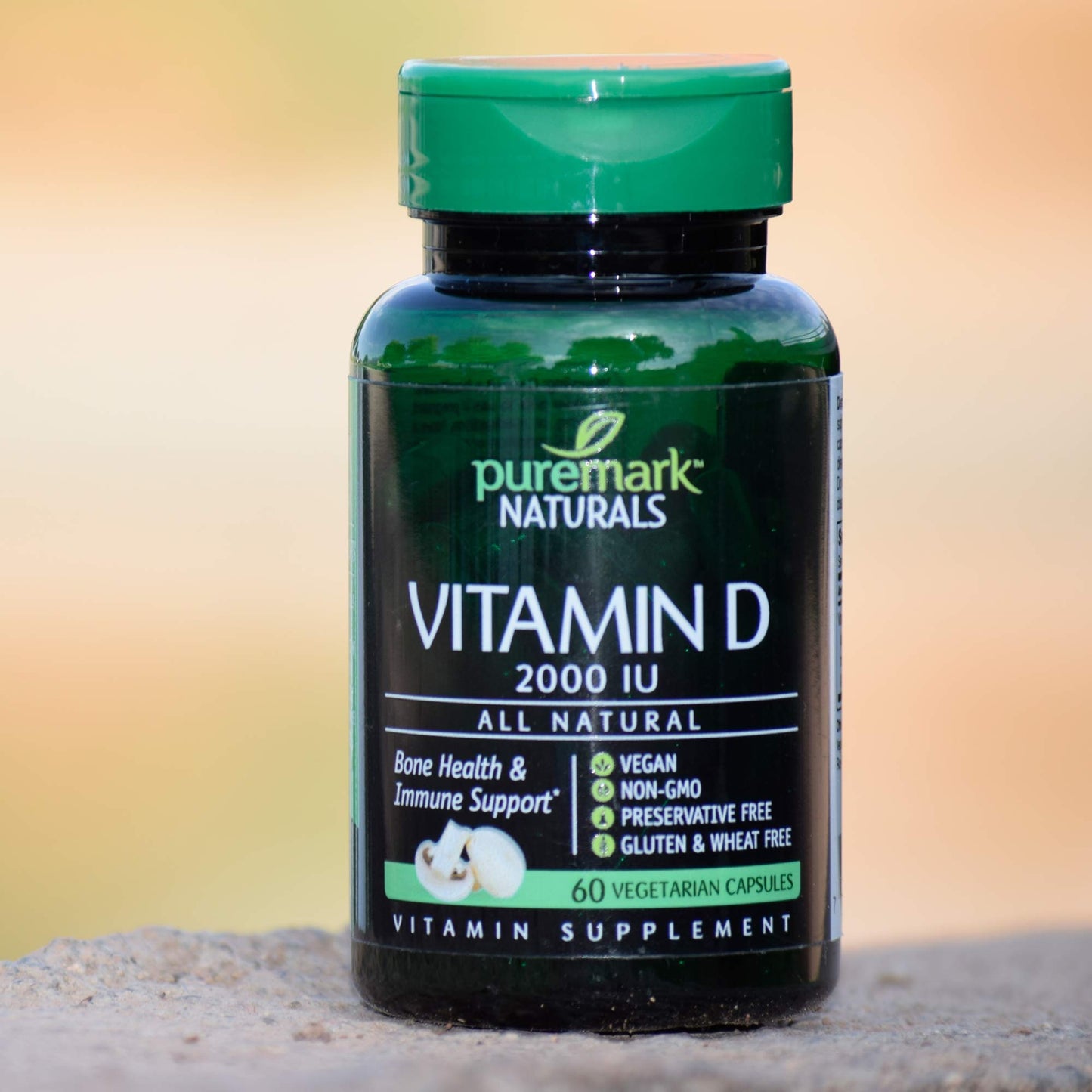 Puremark Vitamin D 2000 IU Capsules, 60 Count
