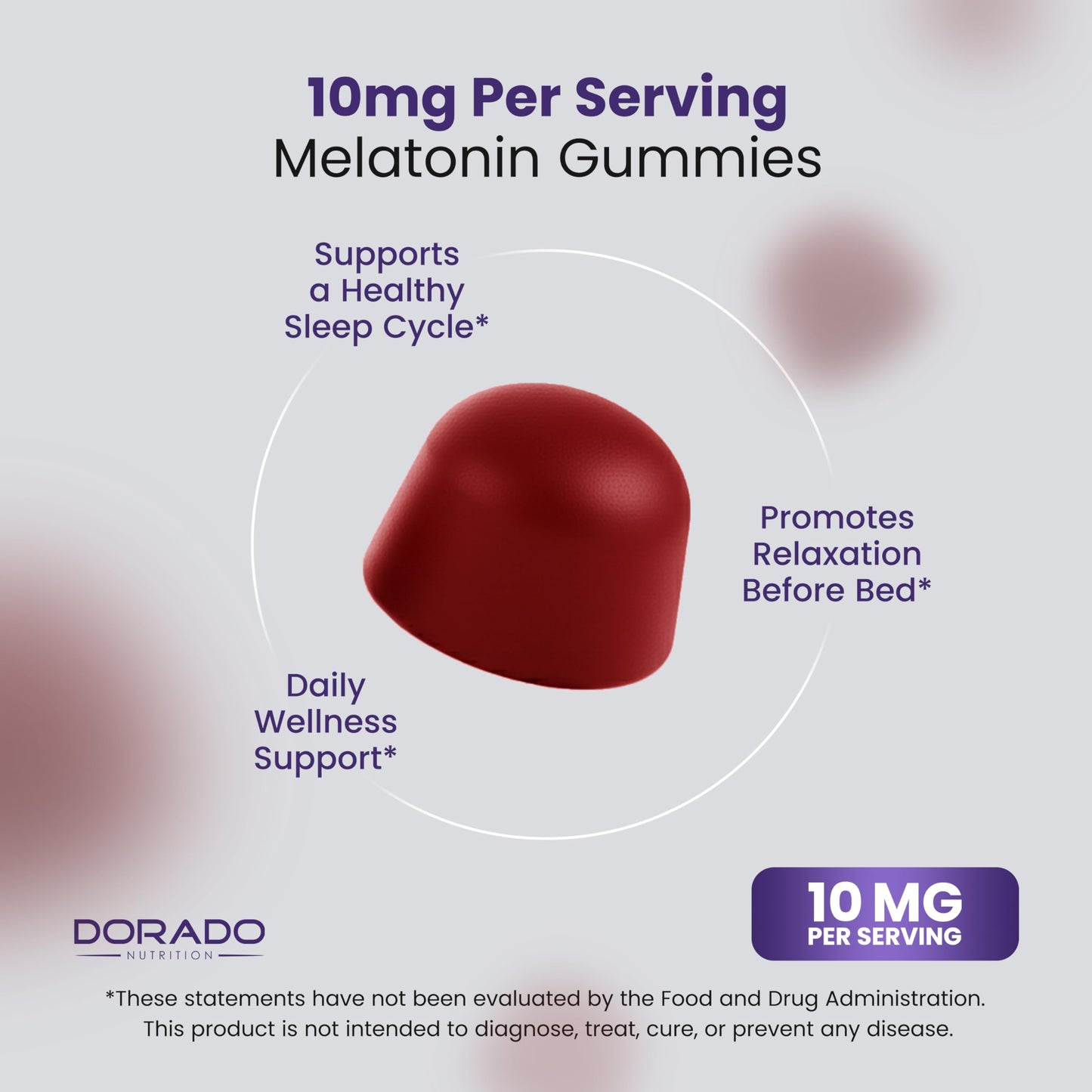 Dorado Nutrition Melatonin 10mg Gummy 180