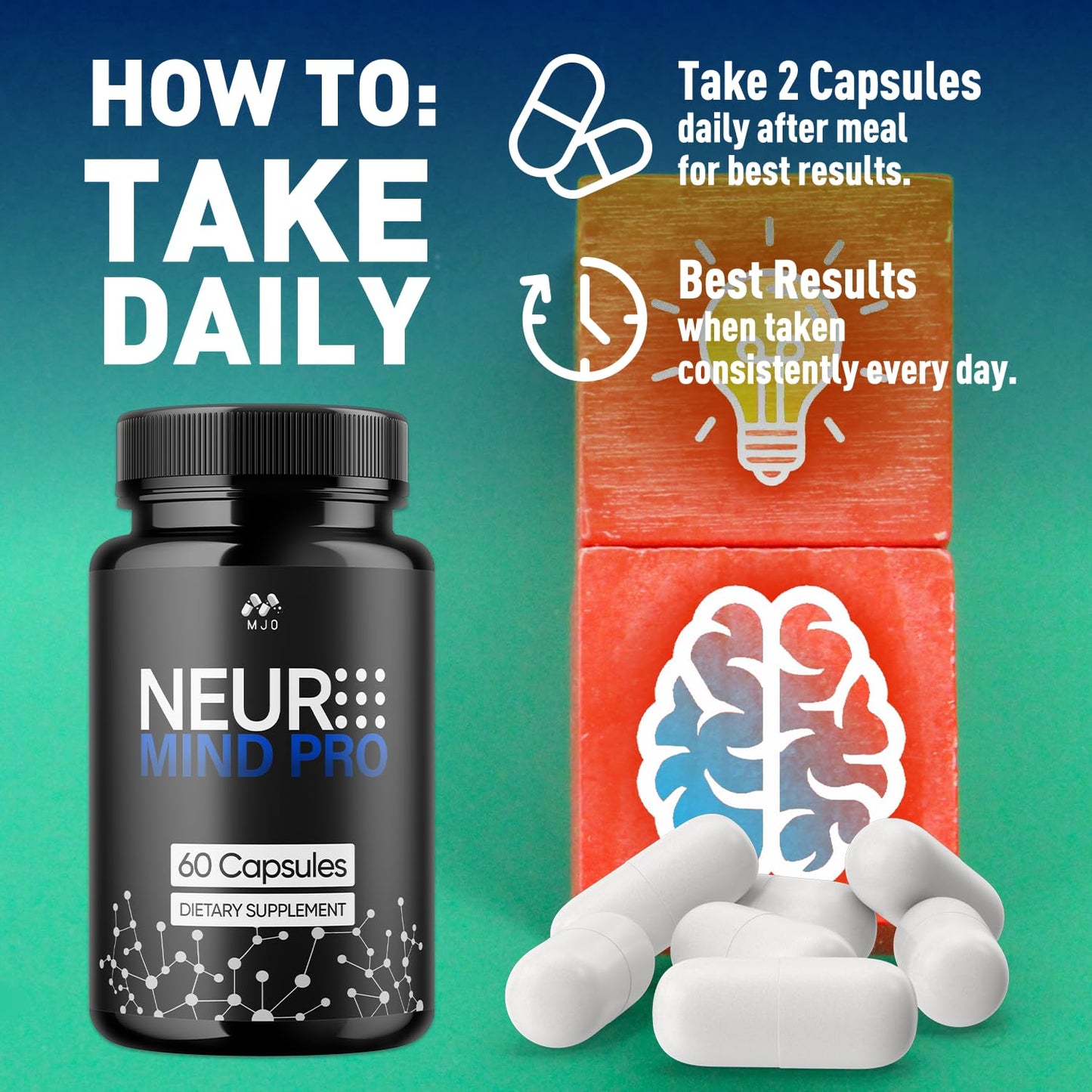 MJO Neuro Mind Pro 180 Capsules