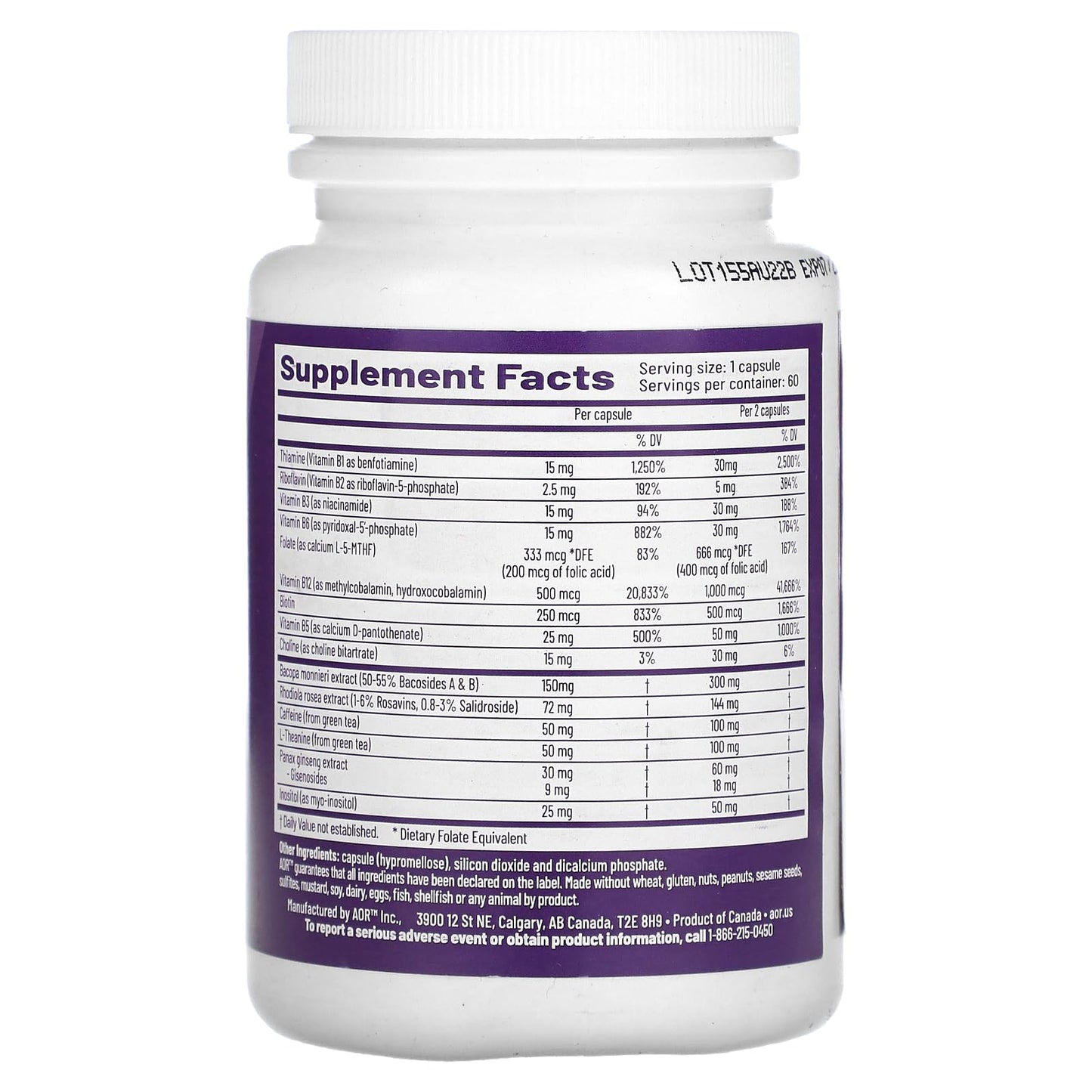 AOR SuperFocus Capsule 60 Capsules