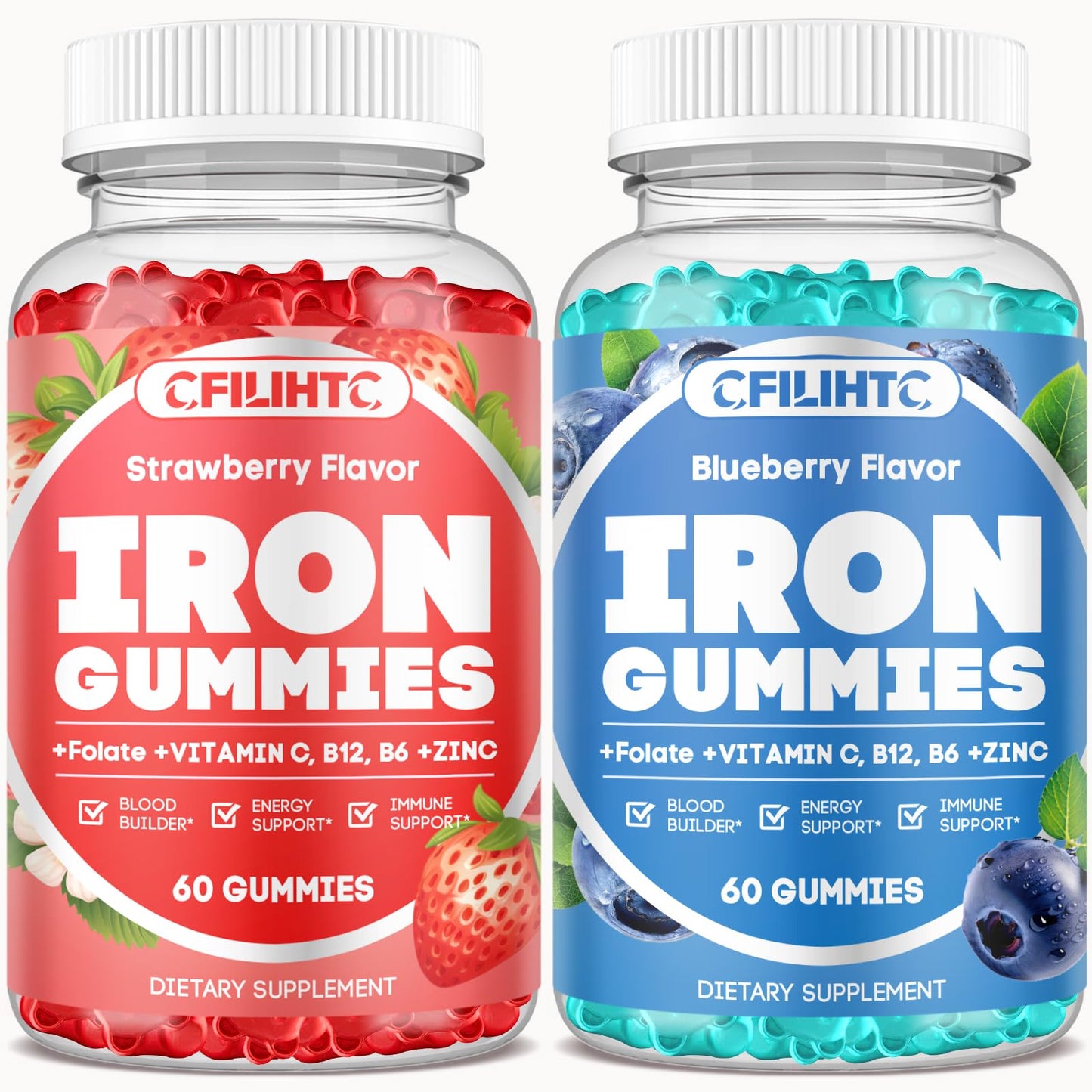 CFILIHTC Iron Gummies 120-Count