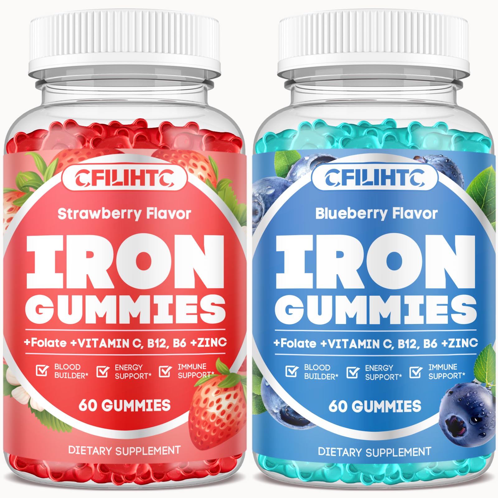 CFILIHTC Iron Gummies 120-Count