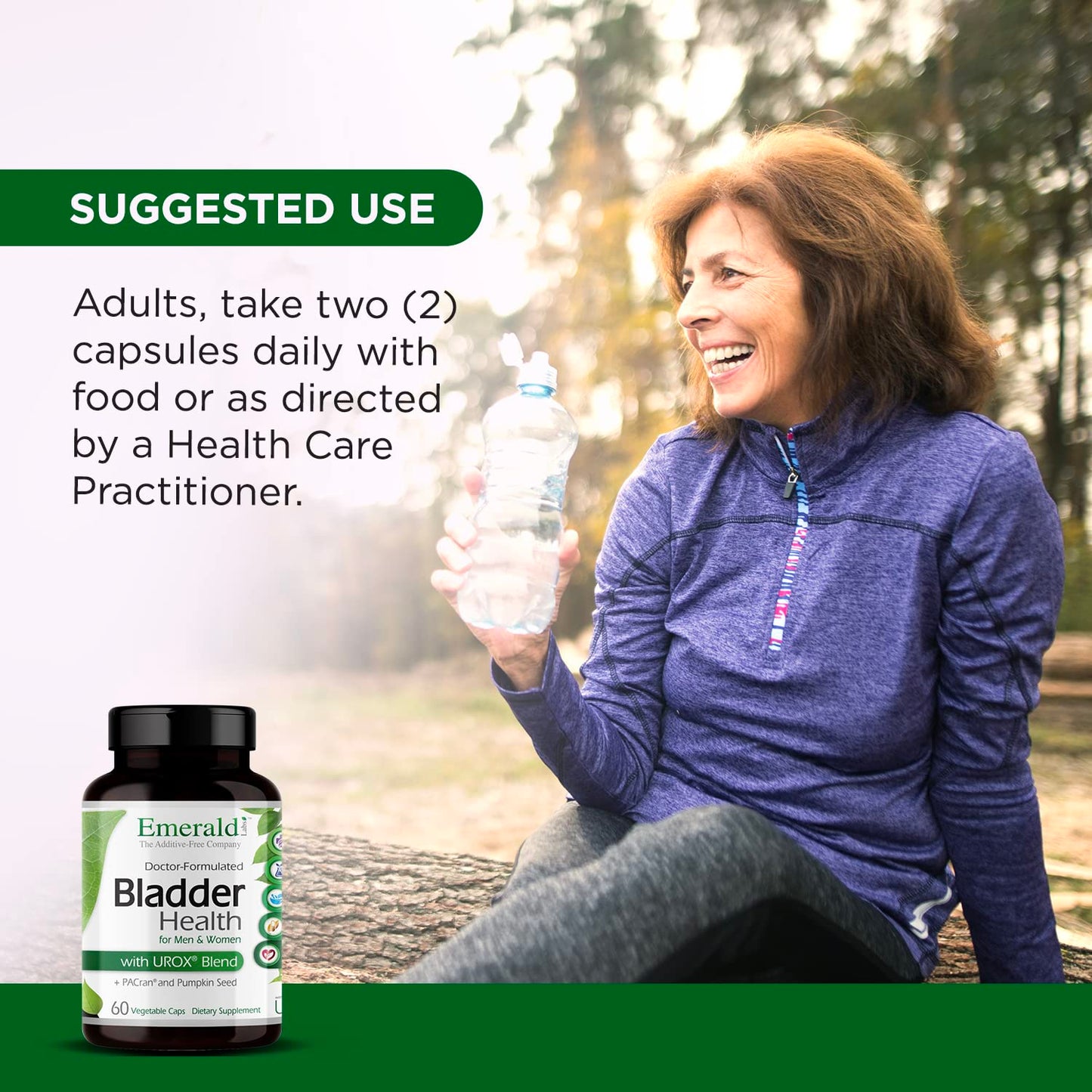 Emerald Labs Bladder Health Cranberry Extract Supplement with Pumpkin Seed Extract & Horsetail, Urinary Tract Support, 60 Capsules