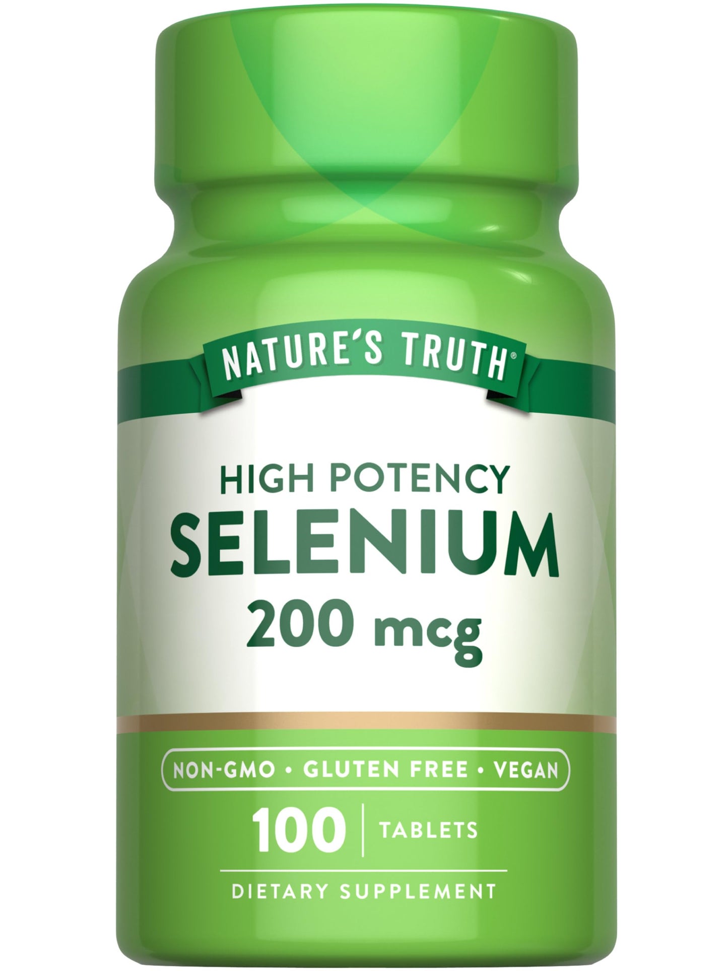 Nature's Truth Selenium 200 mcg Supplement Tablets, 100 Count