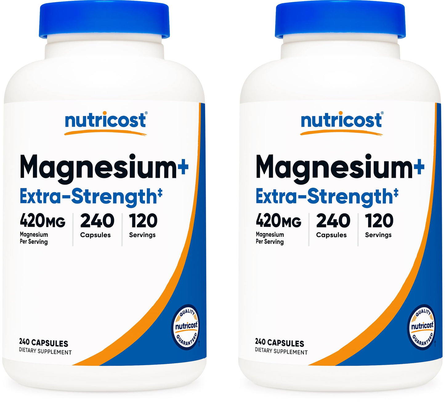 Nutricost Magnesium+ Extra Strength 420mg Capsules, 480 Count
