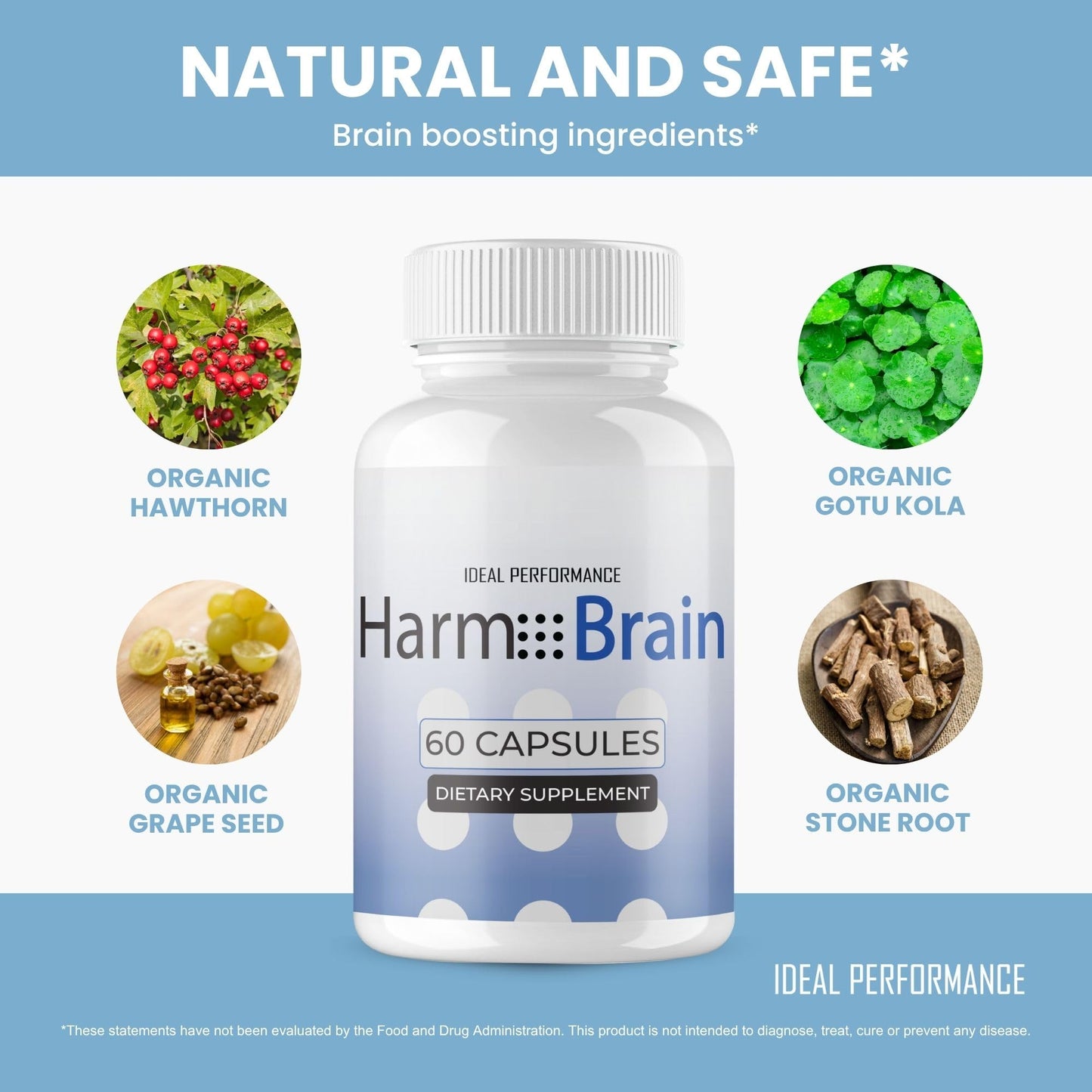 IDEAL PERFORMANCE Harmobrain Capsules, 180 Capsules