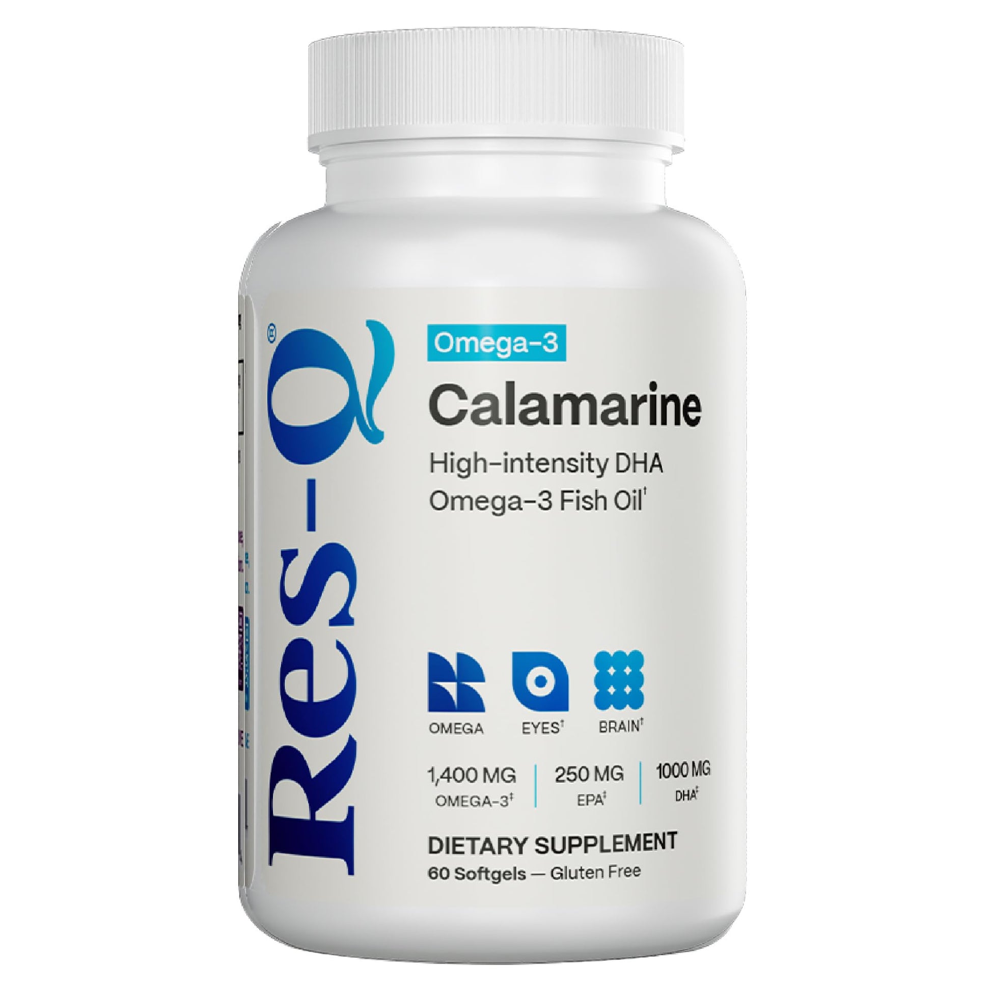 Res-Q Calamarine DHA Omega-3 Fish Oil Capsule, 60 Capsules
