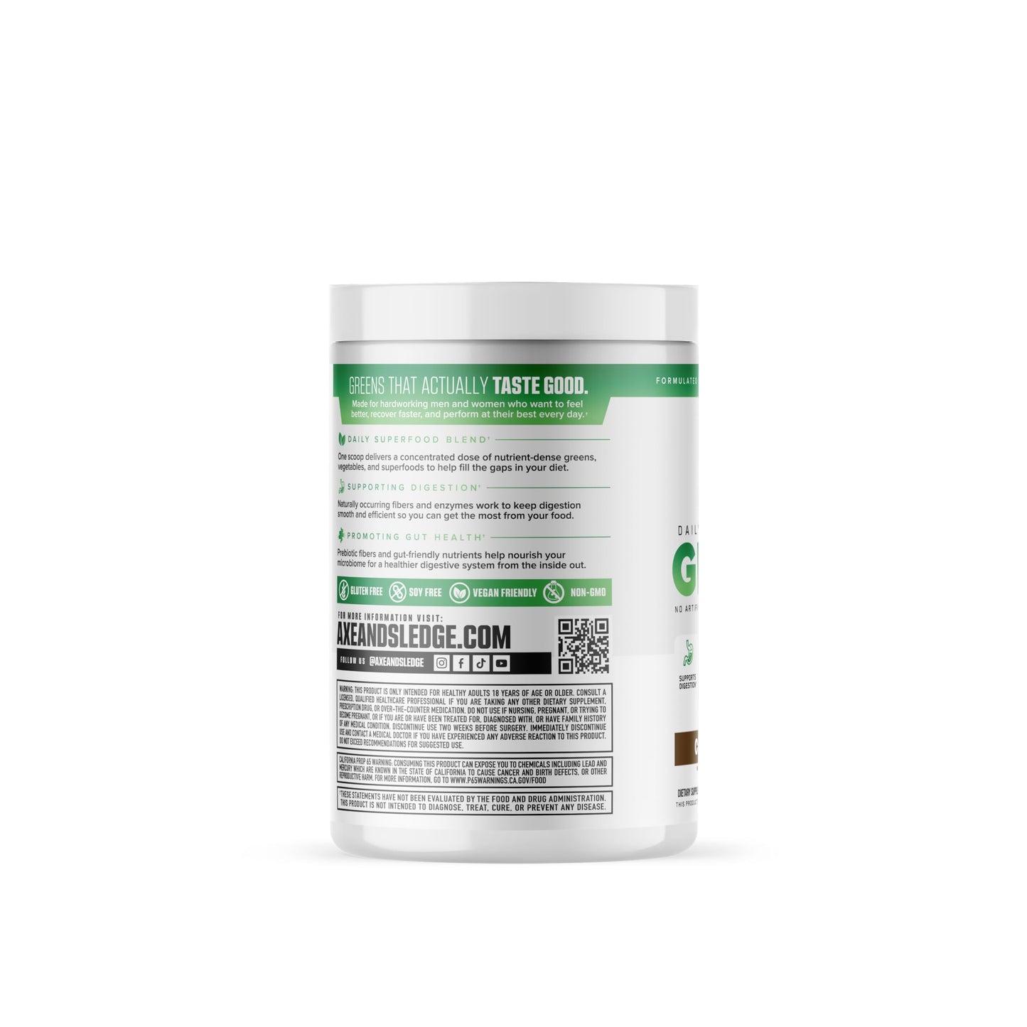 Axe & Sledge Super Greens and Reds Powder, 11.53 Ounce