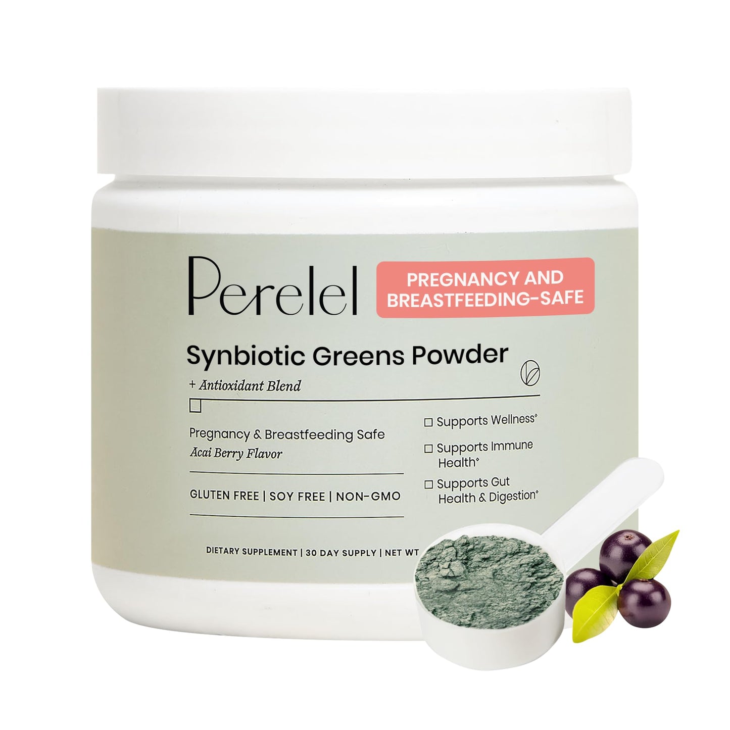 Perelel Fertility Foundation Bundle & Conception Support Pack, 60 Capsules, 30 Daily Pill Packs, 30 Servings of Greens Powder