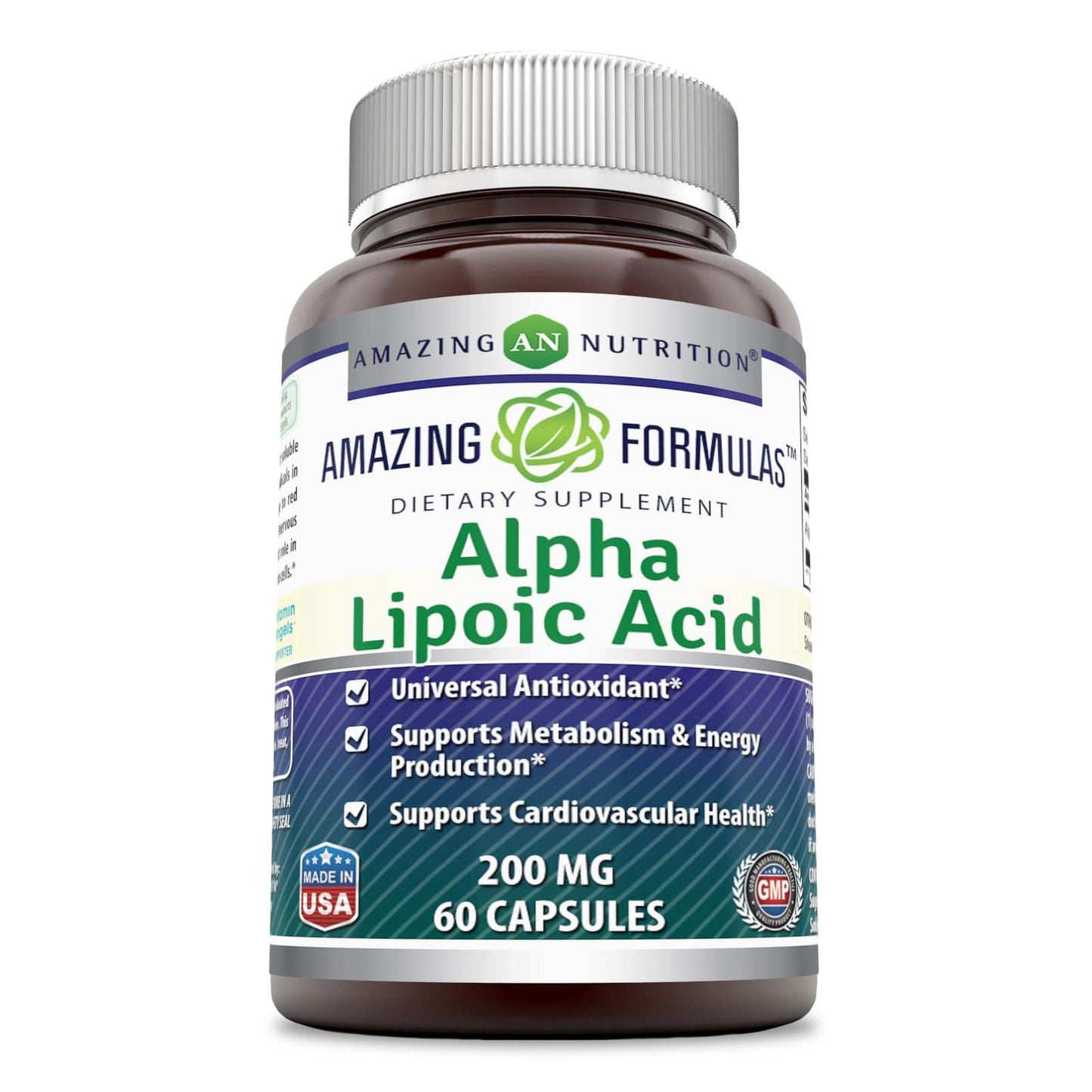 Amazing Nutrition Alpha Lipoic Acid 200 Mg Capsules, 1 Pack