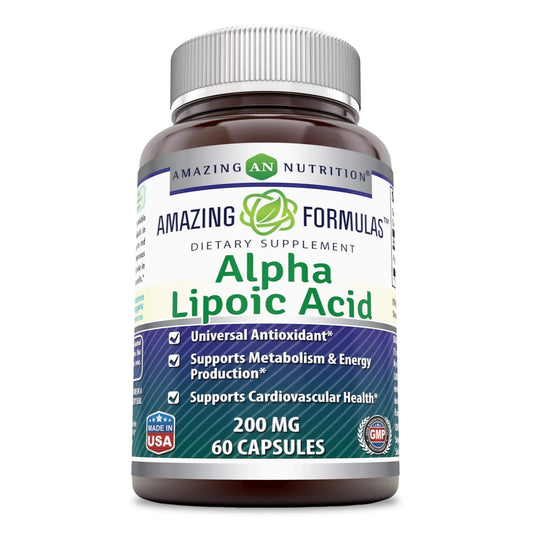 Amazing Nutrition Alpha Lipoic Acid 200 Mg Capsules, 1 Pack