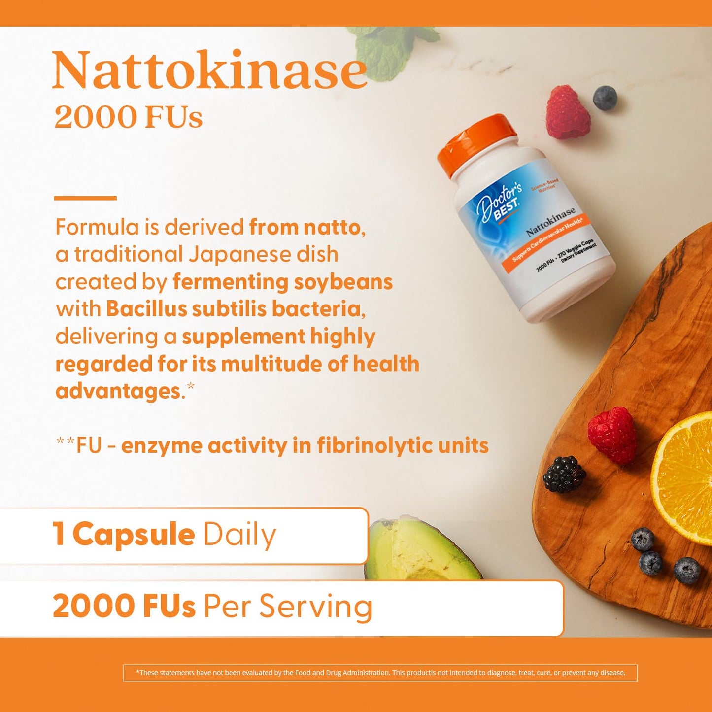Doctor's Best Nattokinase Capsules 270