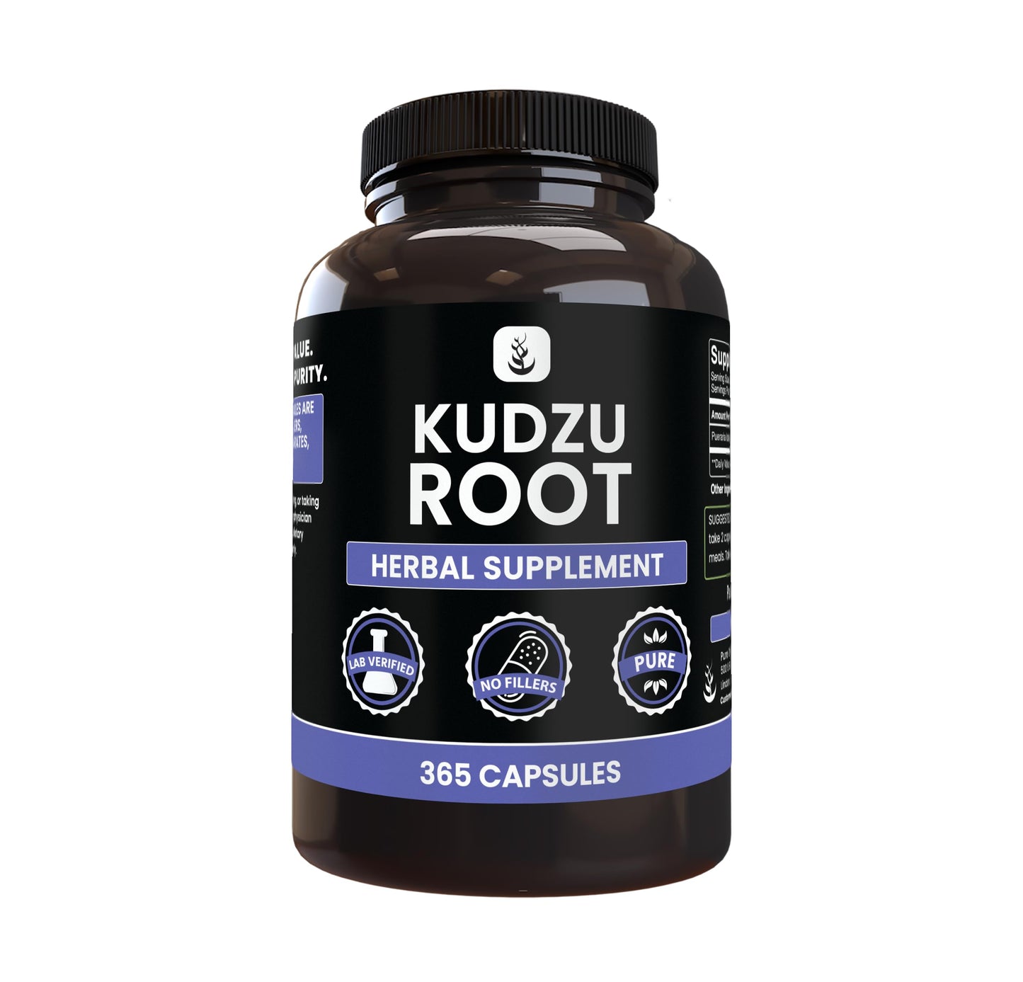 PURE ORIGINAL INGREDIENTS Kudzu Root Capsule 365 Capsules