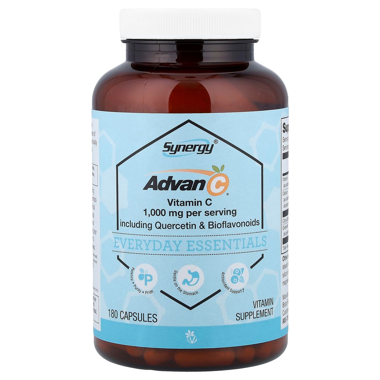 Vitacost Synergy Advan-C Including Quercetin & Bioflavonoids Capsules 180 Capsules