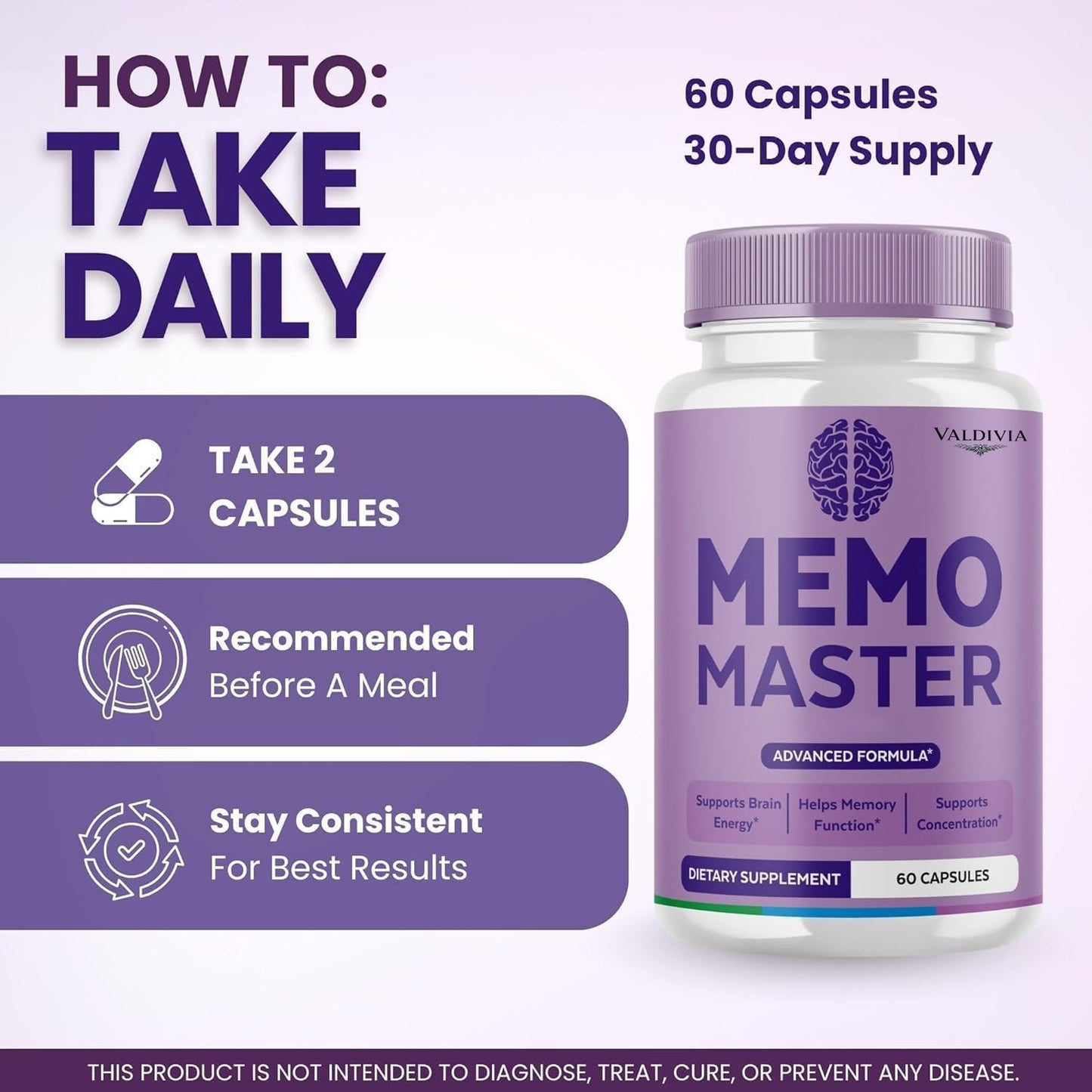 Valdivia Memo Master Capsules, 60 Capsules