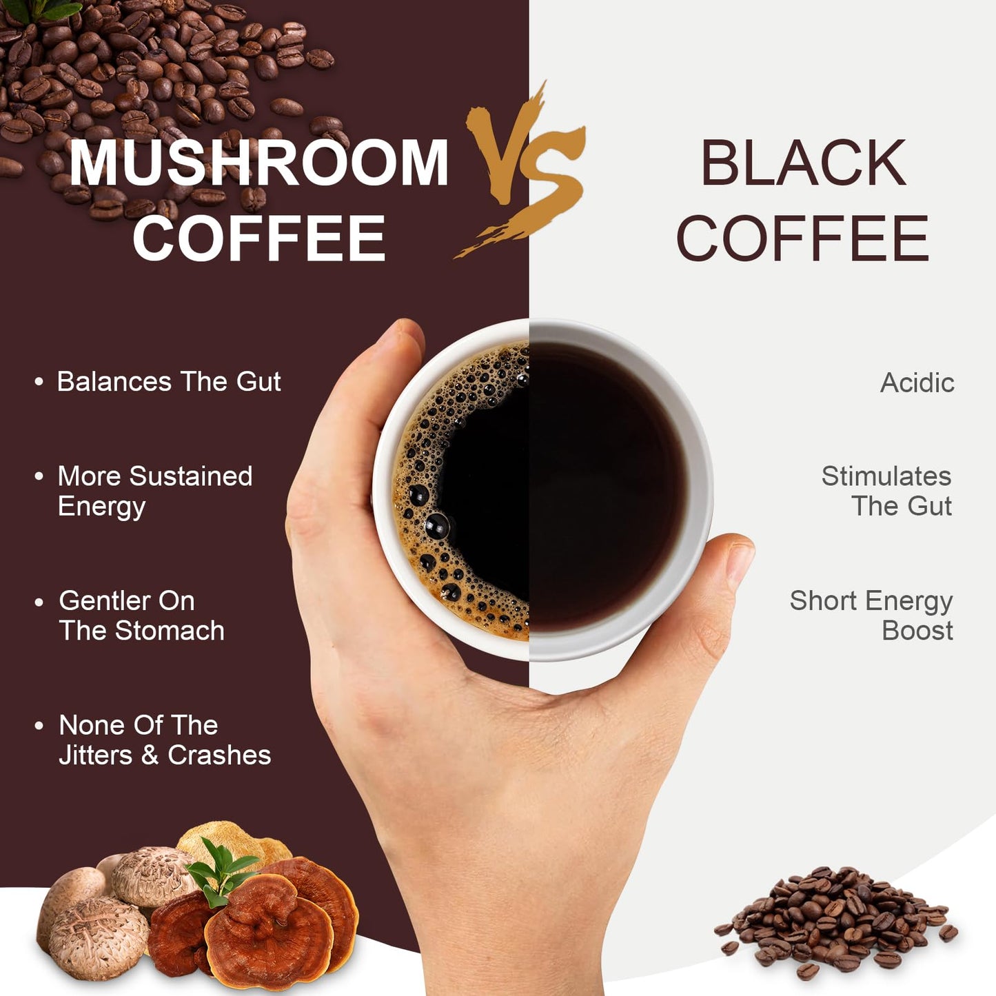 Bcuelov Mushroom Coffee Powder 12.7 oz