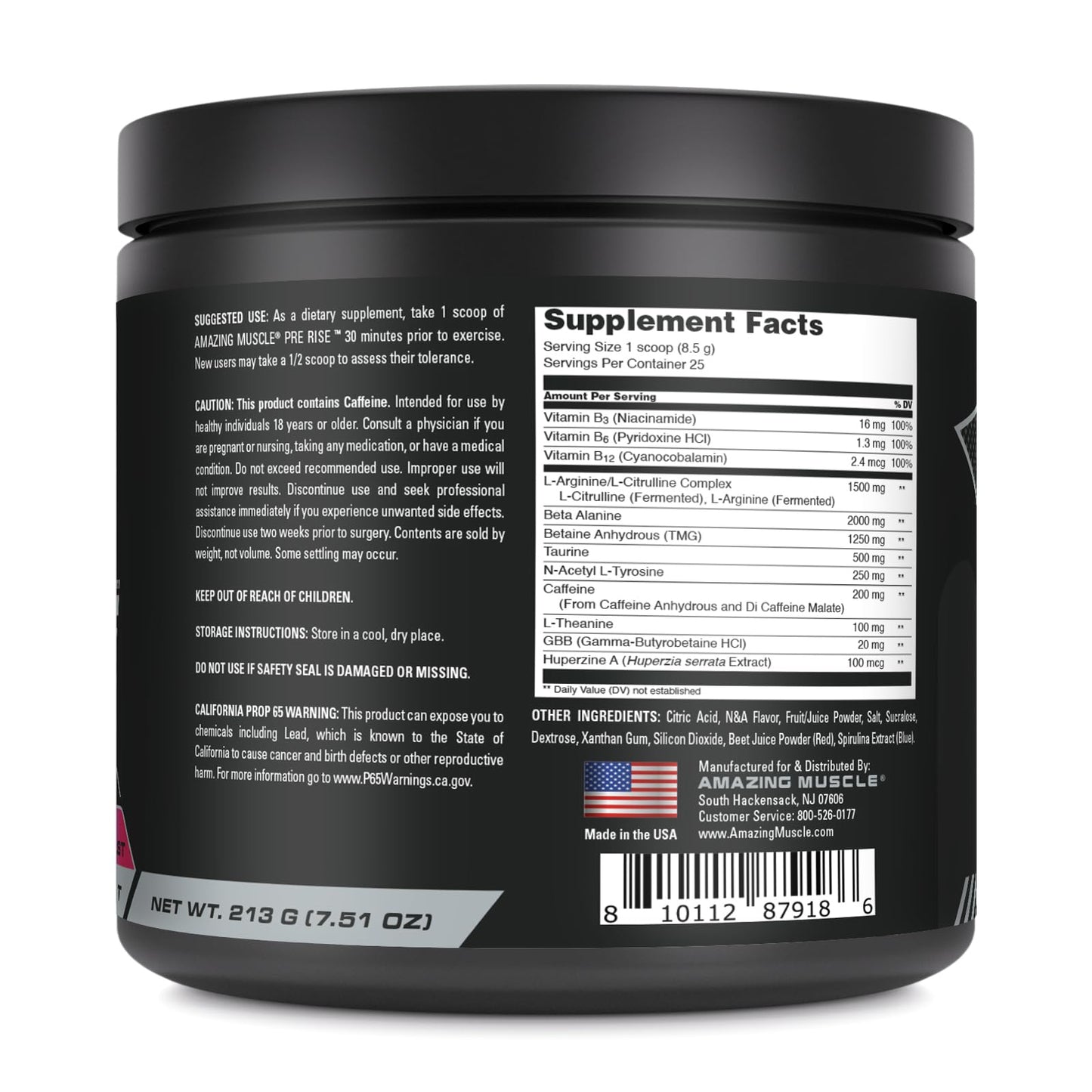 Amazing Muscle Pre Rise Powder 1
