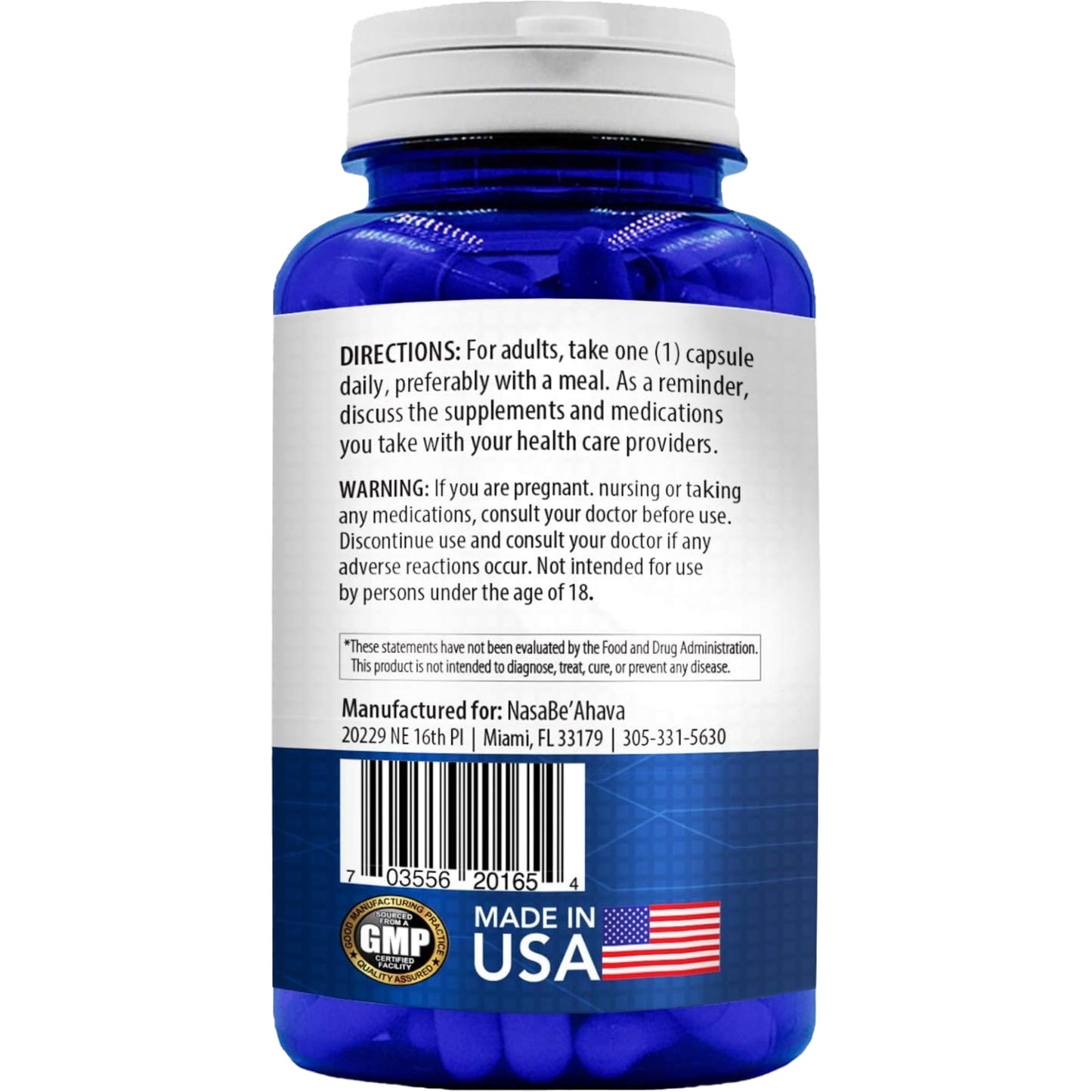 NasaBeahava Memory Supplement for Brain Support with Phosphatidylserine, Ginkgo Biloba, DMAE, Rosemary & Gotu Kola Capsule 200 Count