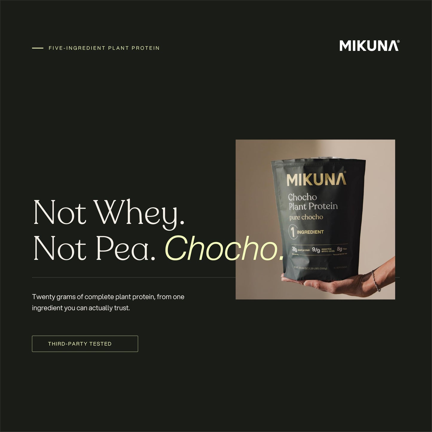 Mikuna Plant Protein Powder Pure, 8 Servings