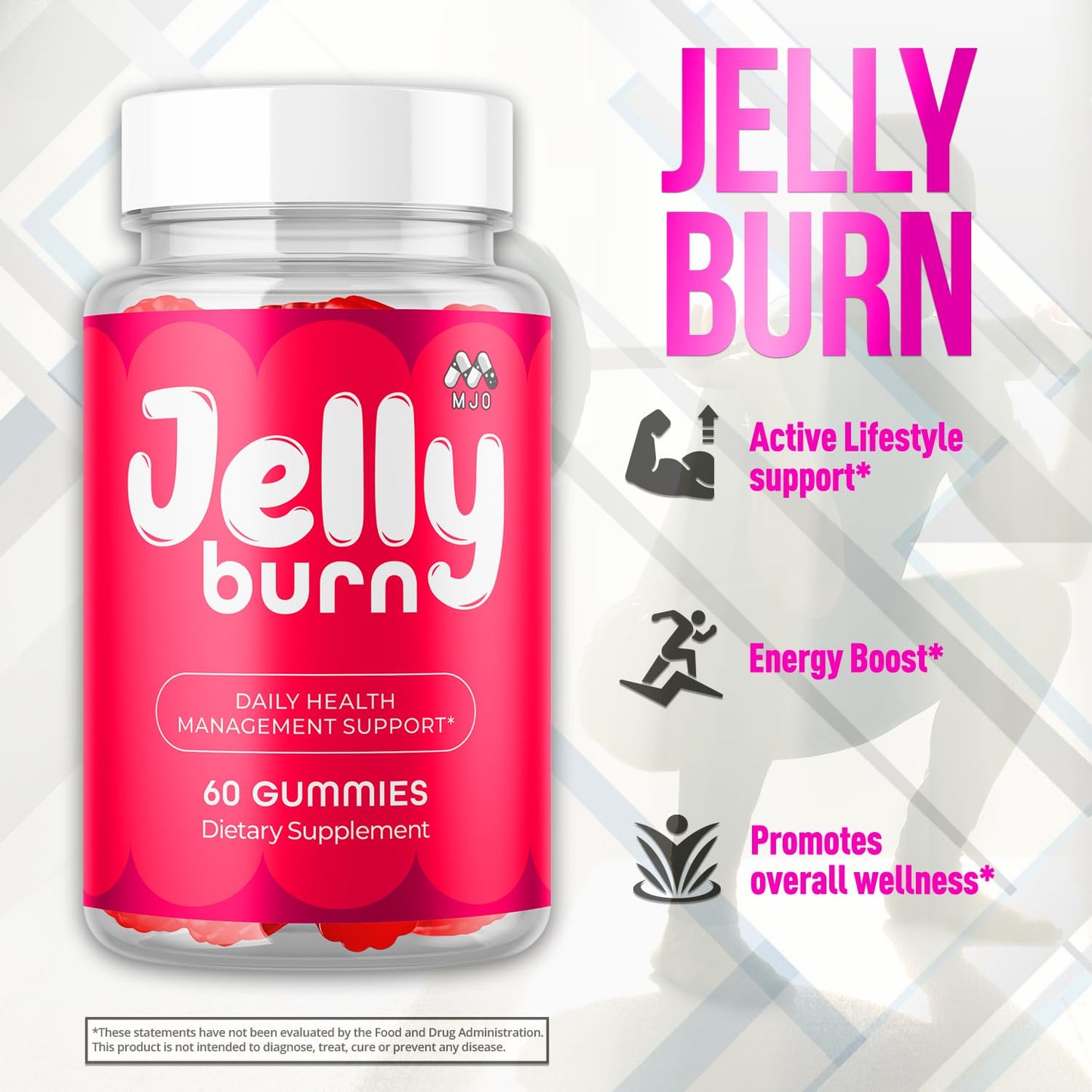MJO Jelly Burn Gummies 60 Count