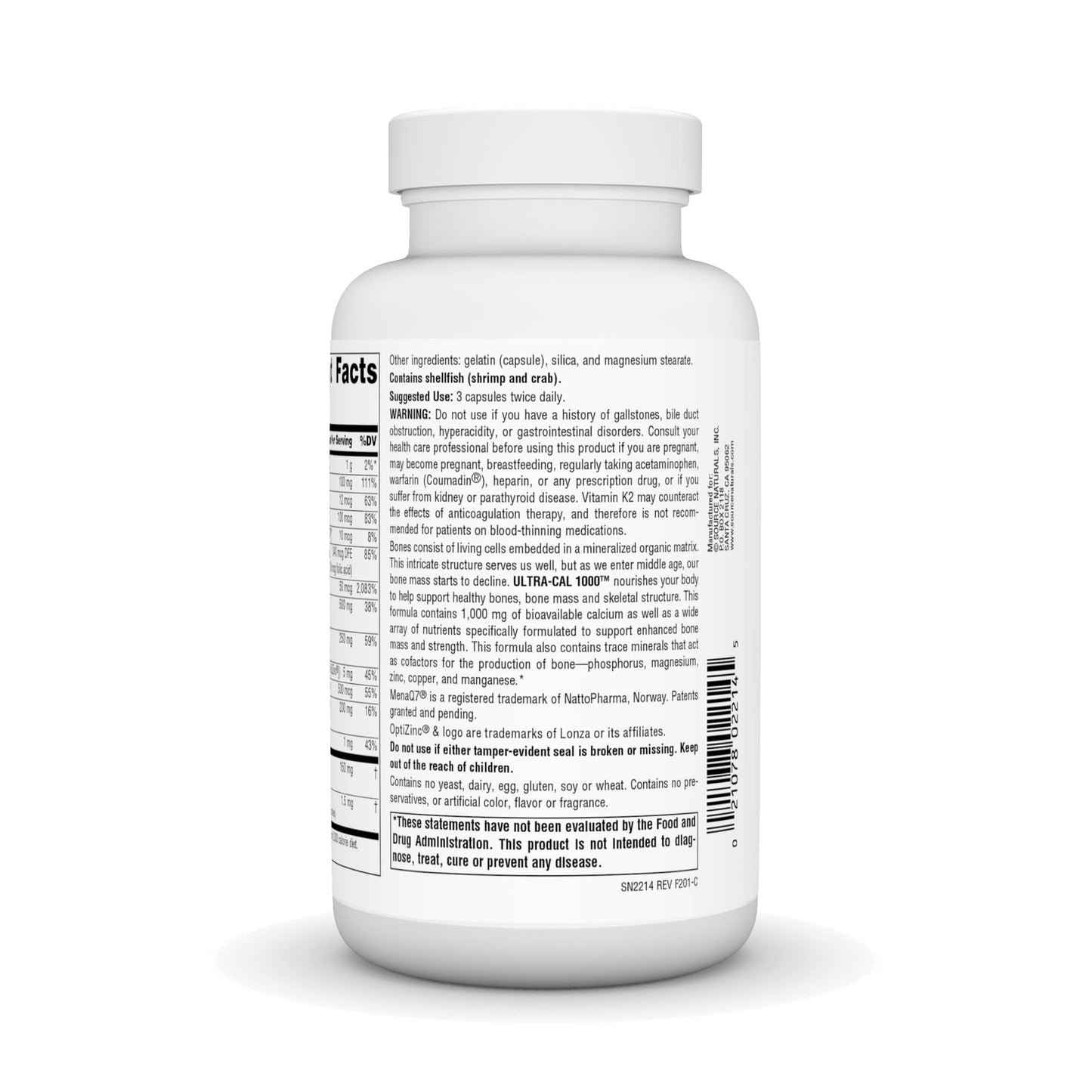Source Naturals Ultra-Cal 1000 Capsules 120