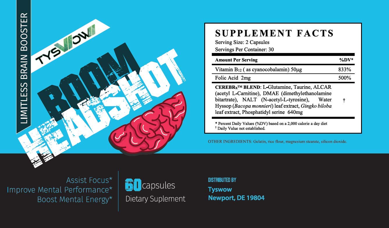 Tyswow Limitless Brain Booster L-Carnitine Capsule 1