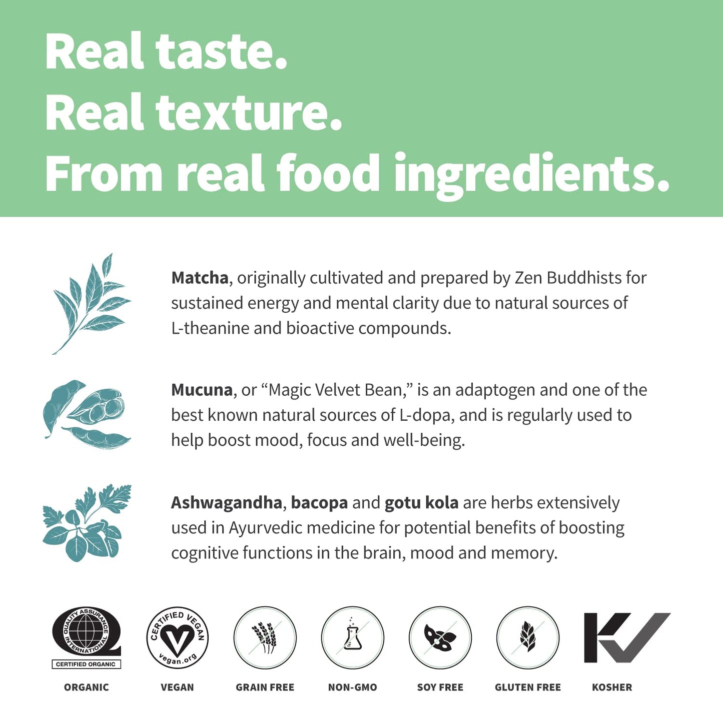 Sprout Living Epic Protein Plant Based Protein & Superfoods Powder Mindful Matcha, 16 Servings