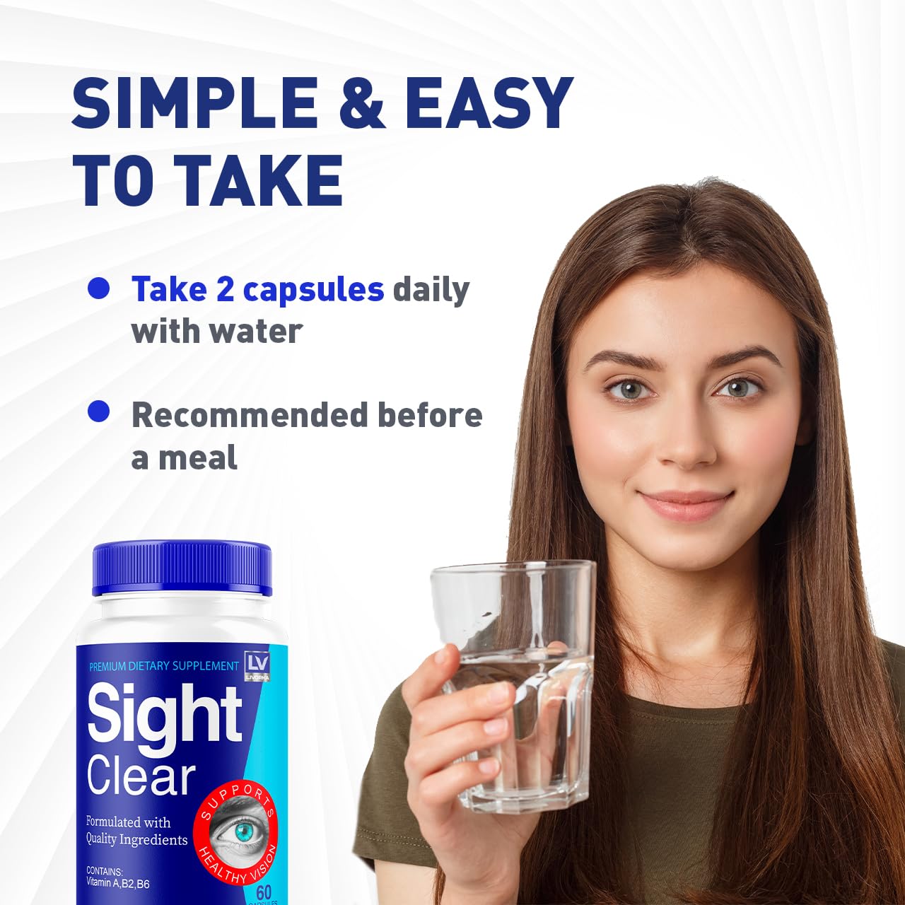LIVORKA Sight Clear Eye Supplement 60 Capsules