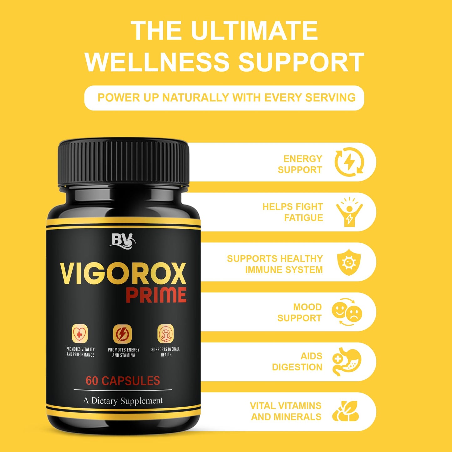 BLUE VIBE Vigorox Prime Advanced Performance Support 180 Capsules