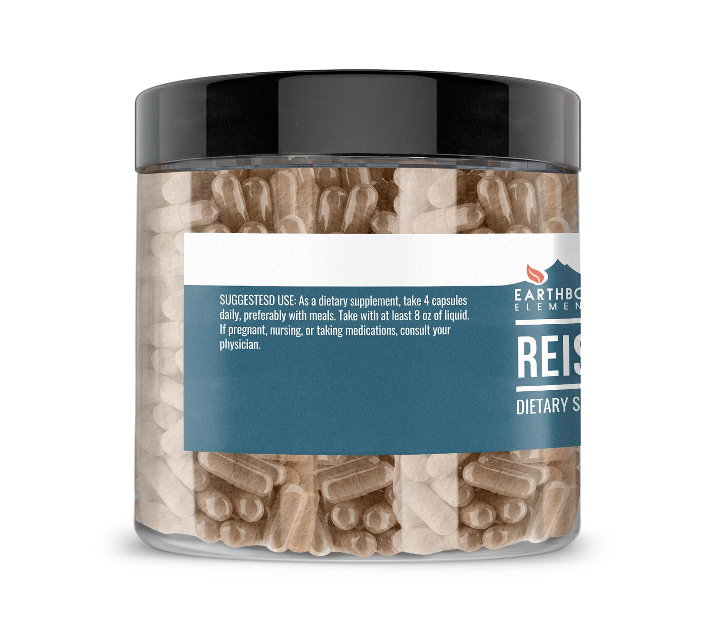 Earthborn Elements Reishi Mushroom Capsules, 200 Count