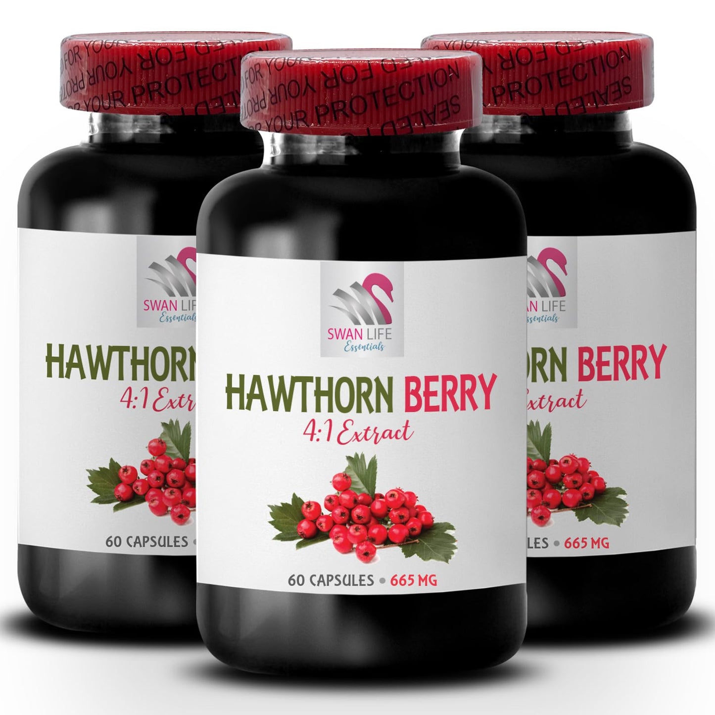 SWAN LIFE ESSENTIALS Hawthorn Berry Extract, 180 Capsules
