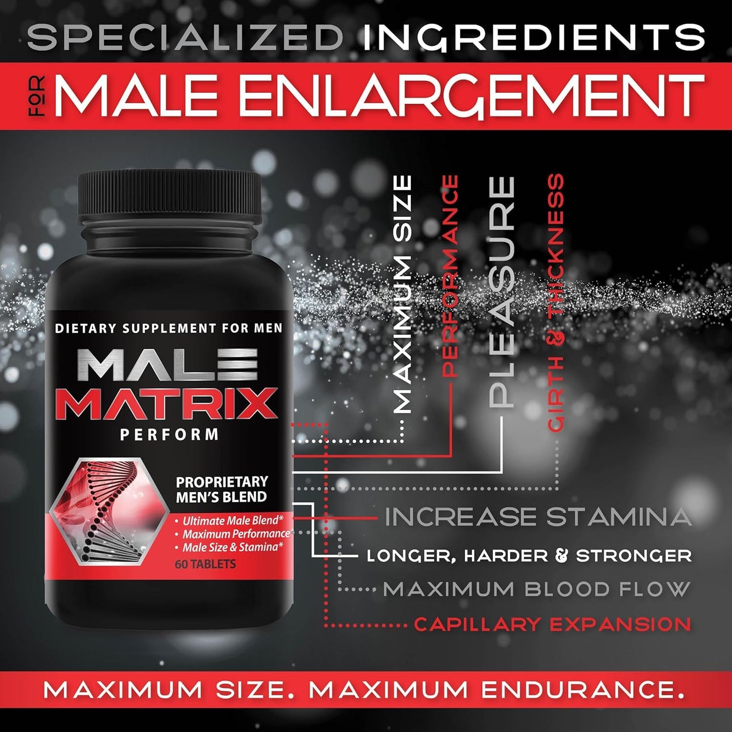 XL Science Male Matrix XL Enlargement Pills for Men 60 Tablets